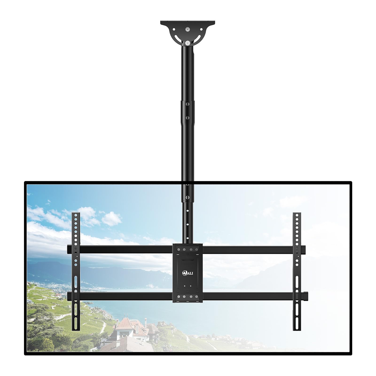 Wali Ceiling Tv Mount For 37 90 Inch, Hanging Adjustable Ceiling Mount Tv Bracket Fits Most Led, Lcd, Oled 4K Tvs, Holds Up To 2