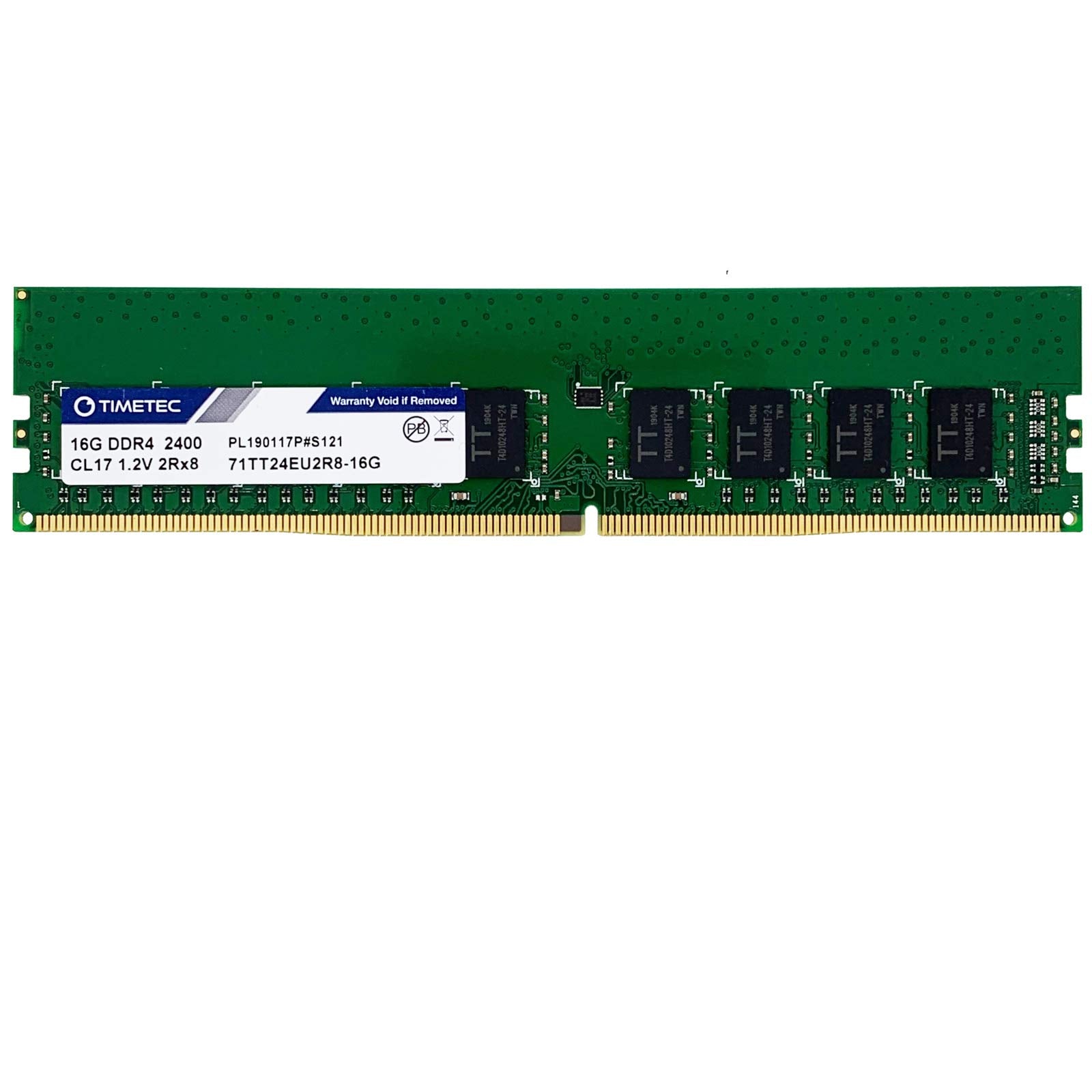 Timetec Hynix Ic 16Gb Ddr4 2400Mhz Pc4 19200 Unbuffered Ecc 1.2V Cl17 2Rx8 Dual Rank 288 Pin Udimm Server Memory Ram Module Upgr