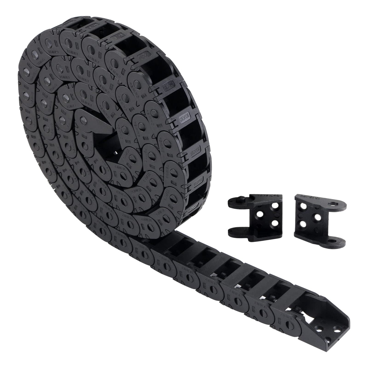 Fysetc 39.3Inch Carrier Ender 3 Drag Chain Cable Wire Chain R18 10X15Mm ((Inn H X W) Plastic Flexible Nested Semi Open Cable Typ