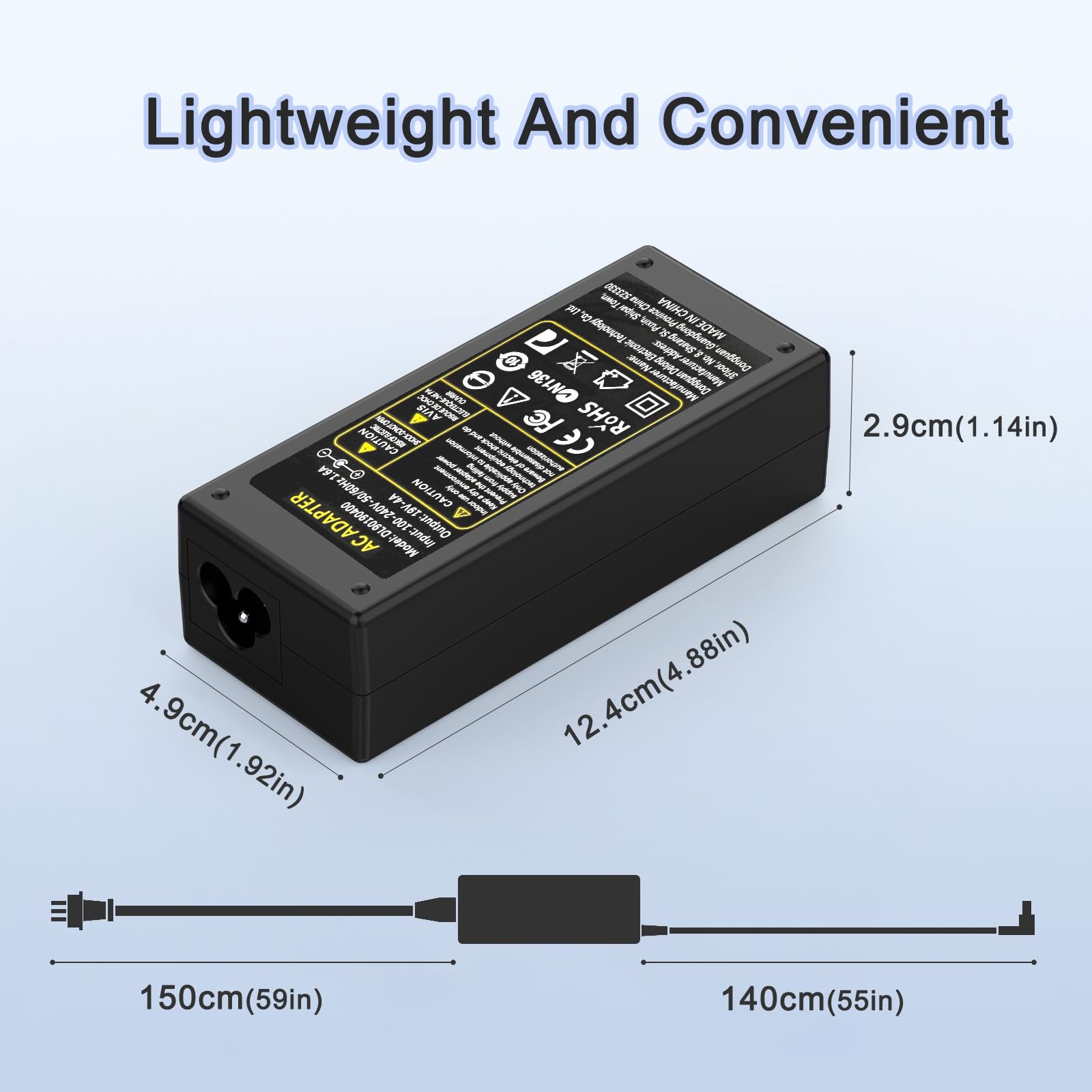 19V Ac Adapter Charger For Lg Electronics 19'' 20'' 22'' 23'' 24'' 25'' 26'' 27'' 29'' 34'' Lcd Led Monitor 25Um58 34Um58 P 24Mp