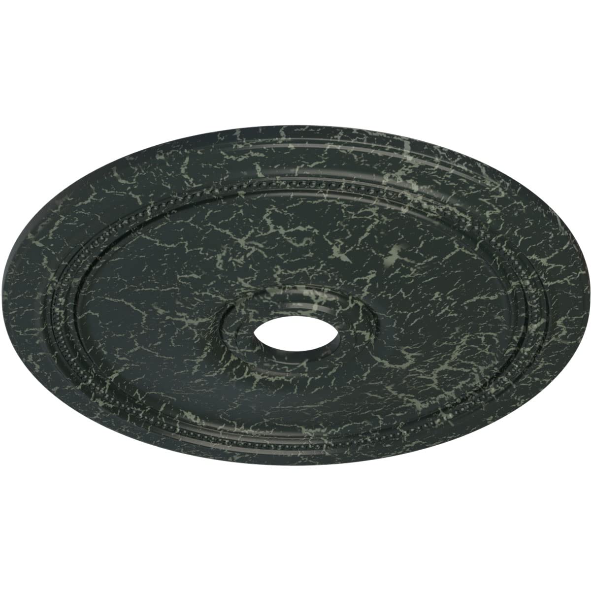 Ekena Millwork Cm24Diptc Diane Ceiling Medallion, 24Od X 3 5/8Id X 1 1/4P (Fits Canopies Up To 6 1/4), Hand-Painted Painted Turt