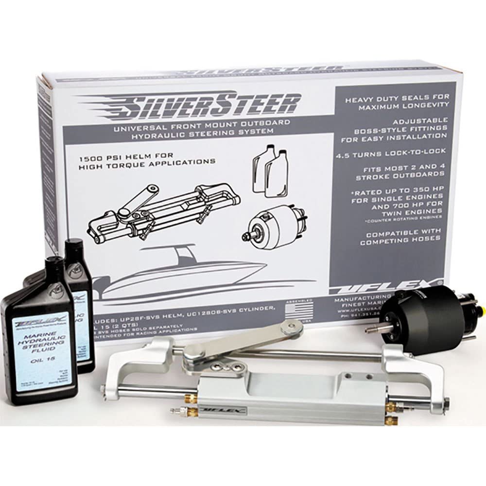 Uflex Silversteer&Trade; Outboard Hydraulic Tilt Steering System - Uc130 V2,WBAUVB07RST8YXB