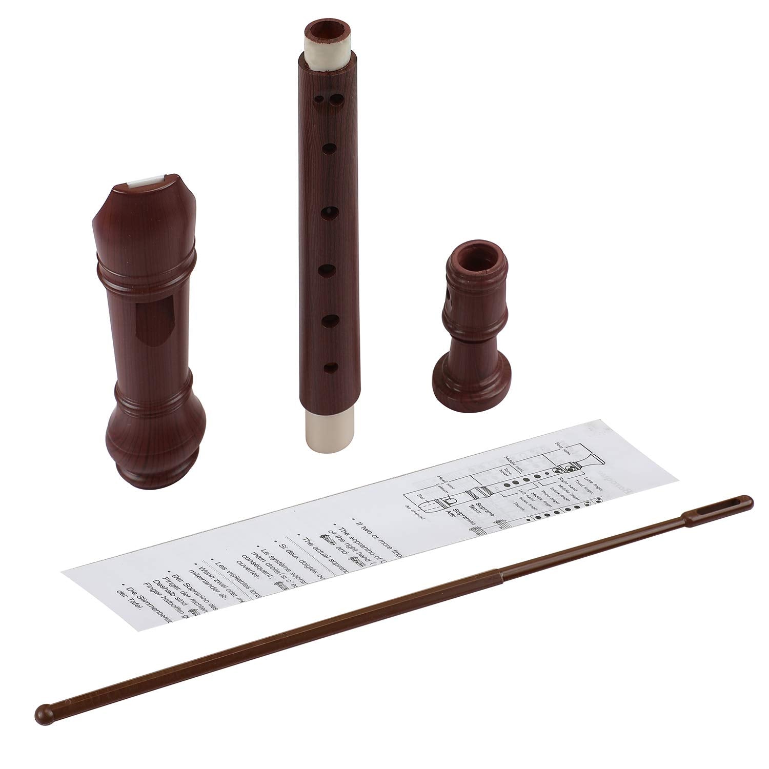 Recorder 8 Hole Treble Flute Descant Flauta Soprano Recorder Professional Clarinet German Style C Key For Student Adults Teach B