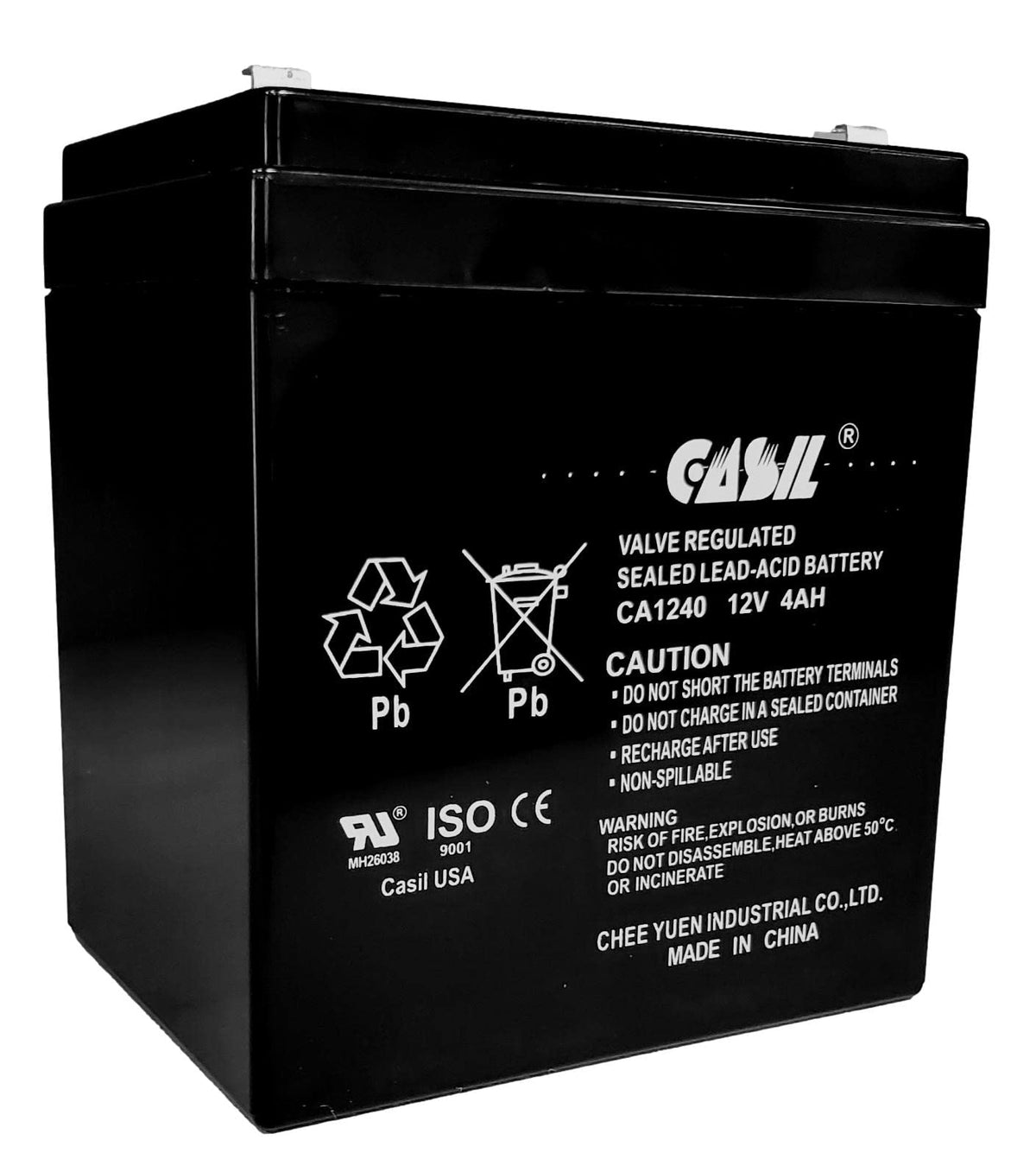 Casil Ca 1240 12V 4Ah Alarm System Battery Back Up Vista 20P Adt
