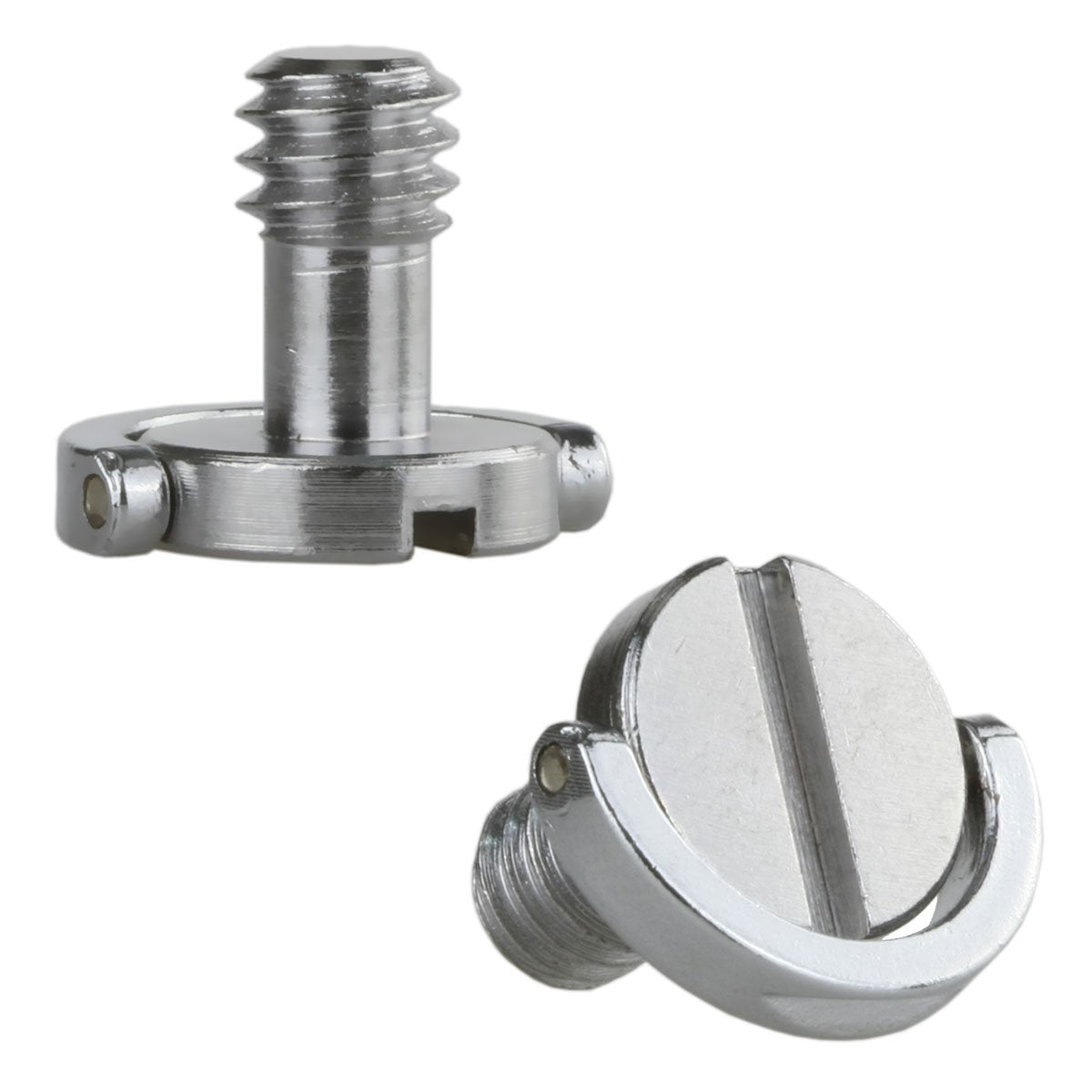 Haoge 1/4''-20 D-Ring Stainless Steel Mounting Fixing Screw For Camera Tripod Monopod Quick Release Plate (Pack Of 2)