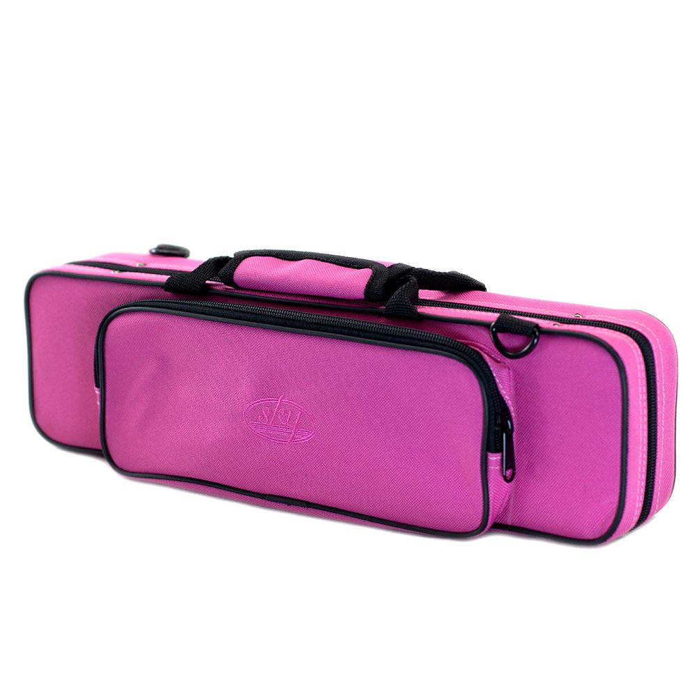 Sky''C'' Flute Lightweight Case With Shoulder Strap (Bright Pink)