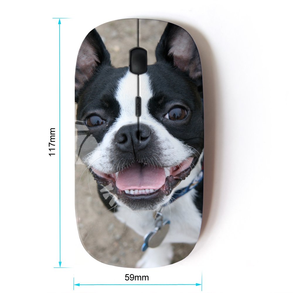 Koolmouse [ Optical 2.4G Wireless Mouse [ Boston Terrier Bull French Bulldog Canine ]