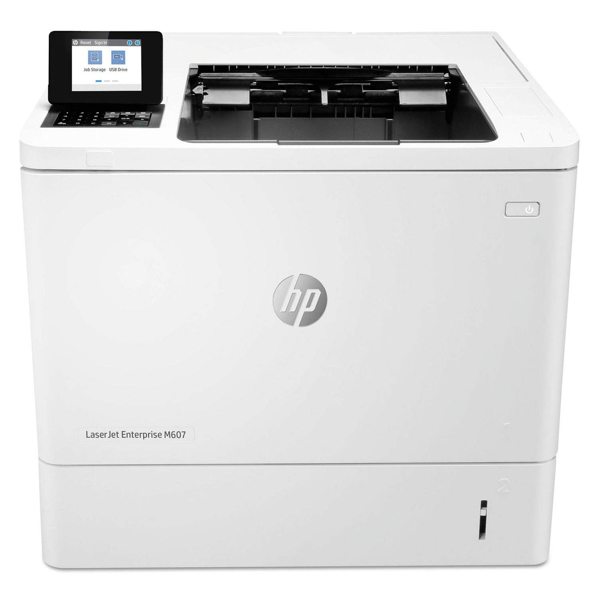 Hp Laserjet Enterprise M607Dn (K0Q15A), Duplex Monochrome Laser Printer - Ethernet And Wi-Fi Connectivity, White