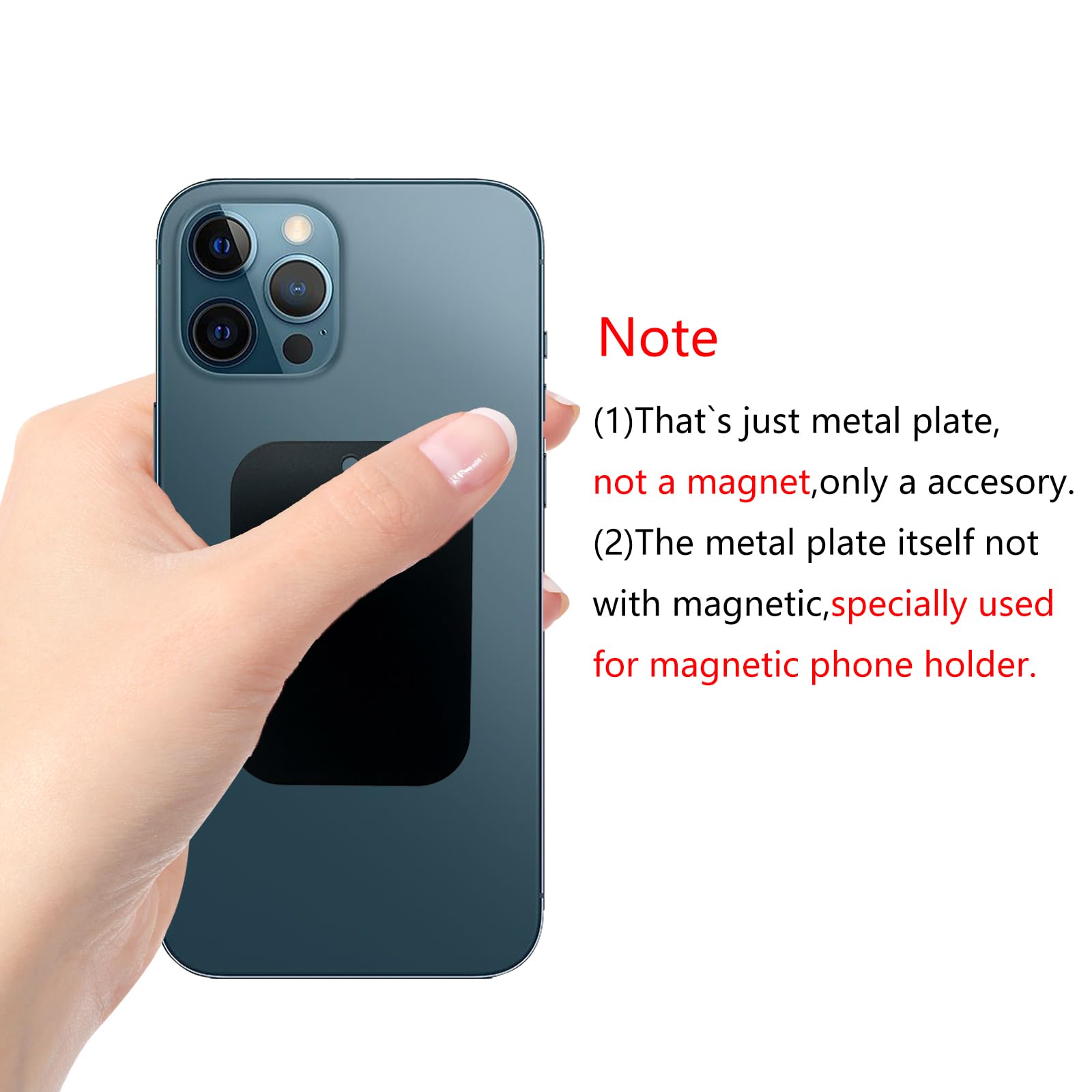 Gdminlo Mount Metal Plate(8Pack) For Magnetic Car Mount Phone Holder With Full Adhesive For Phone Magnet, Magnetic Mount, Car Mo