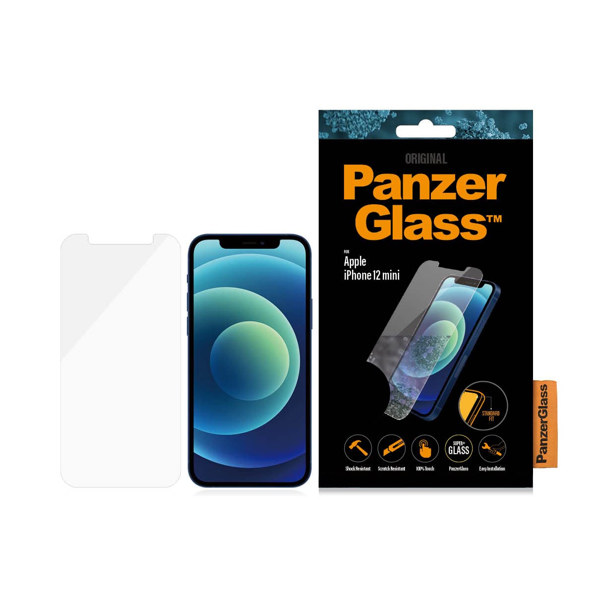 Panzerglass Glass Screen Protector For Apple Iphone 12 Mini   Scratch Resistant, Shock Absorbing, Screen Protector For Iphone 12