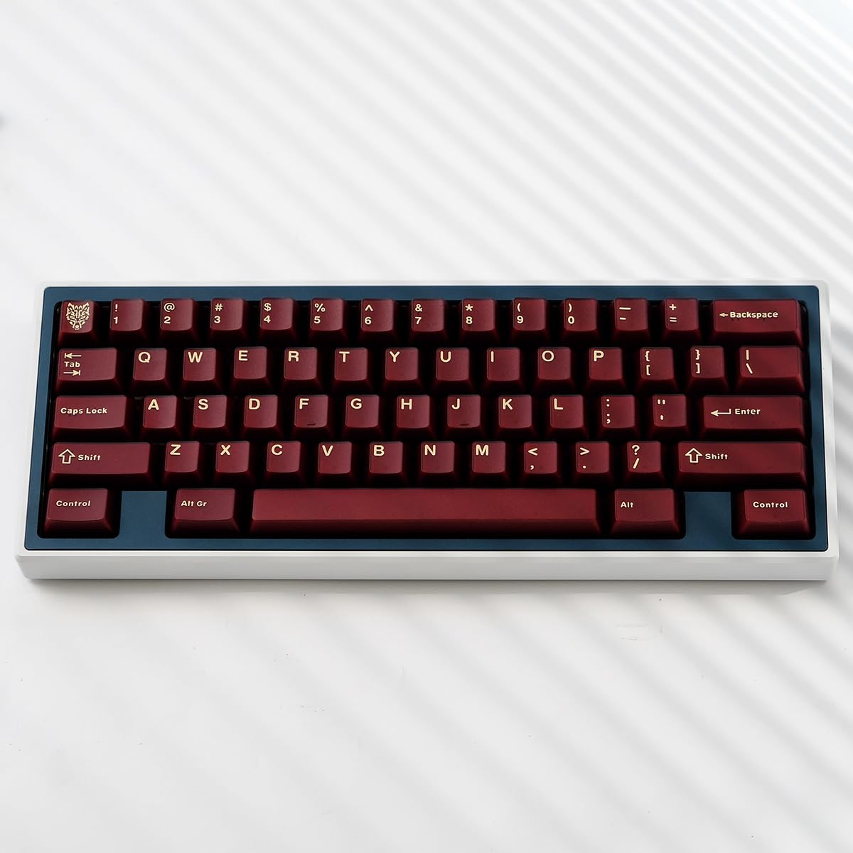 114 Keycaps Translucent Red Keycaps Cherry Profile Doubleshot Pbt Keycap Set Fit For 61/64/87/104/108 Cherry Mx Switches Mechani