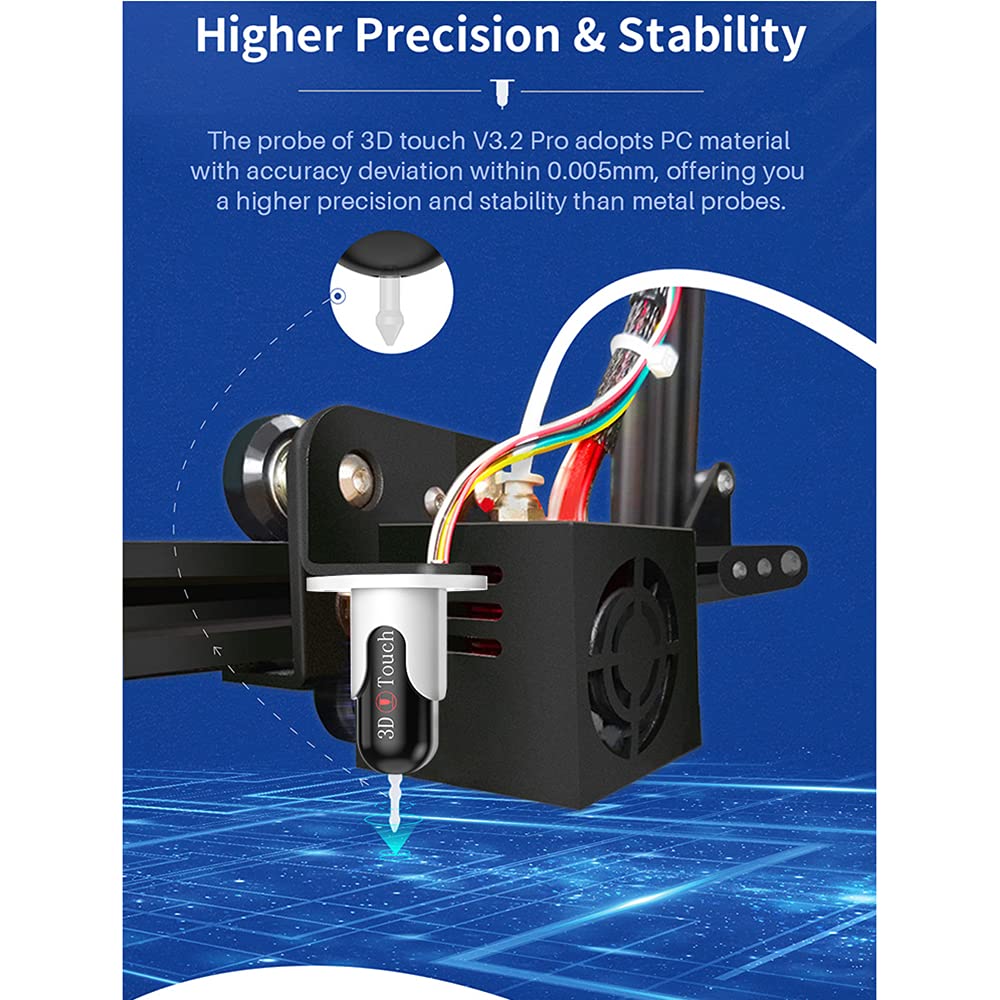 Original Auto Leveling Sensor 3D Touch V3.2 Pro Compatible With Geeetech A30 Pro A20M A10 A10T A20 A20T A30M Mizar 3D Printer Up