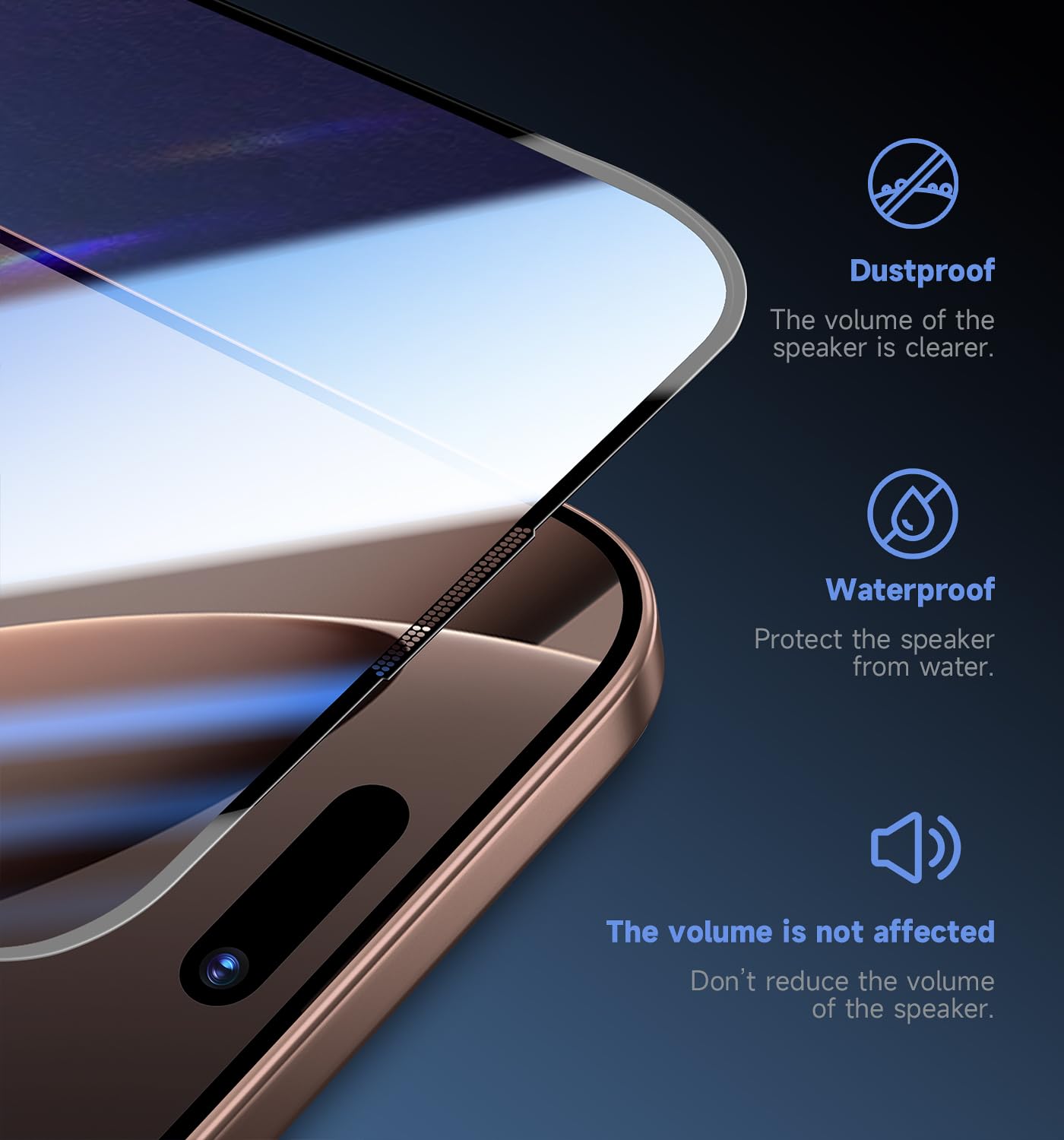 Magic John 2 Pack For Iphone 16 Pro 6.3 Inch Tempered Glass Screen Protector, Hd Clear, Bubble Free, Easy Installation, Auto Dus