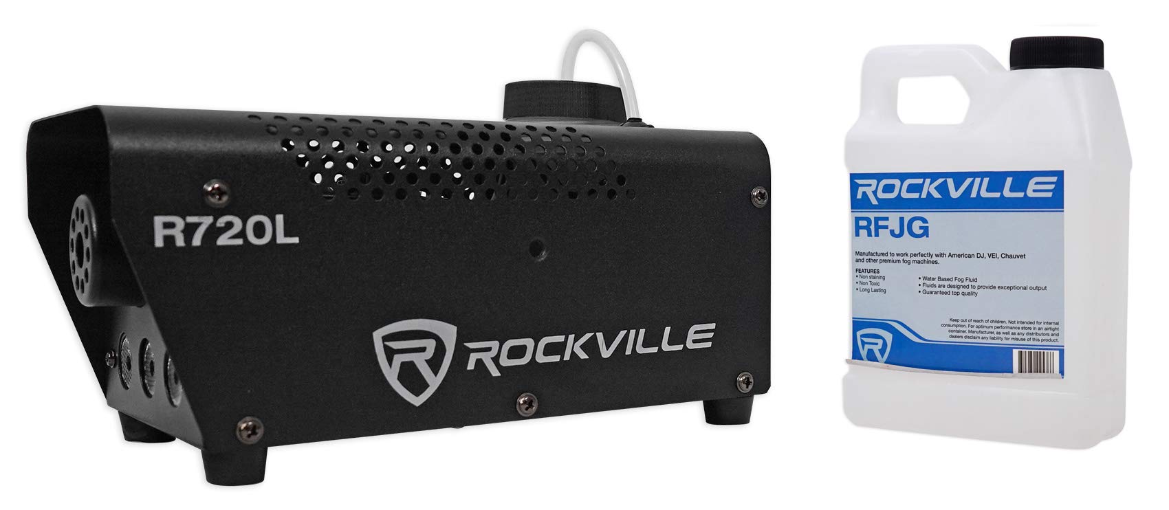 Rockville Fog/Smoke Machine W/Remote+Fluid+Multi Color Led Built In (R720L)