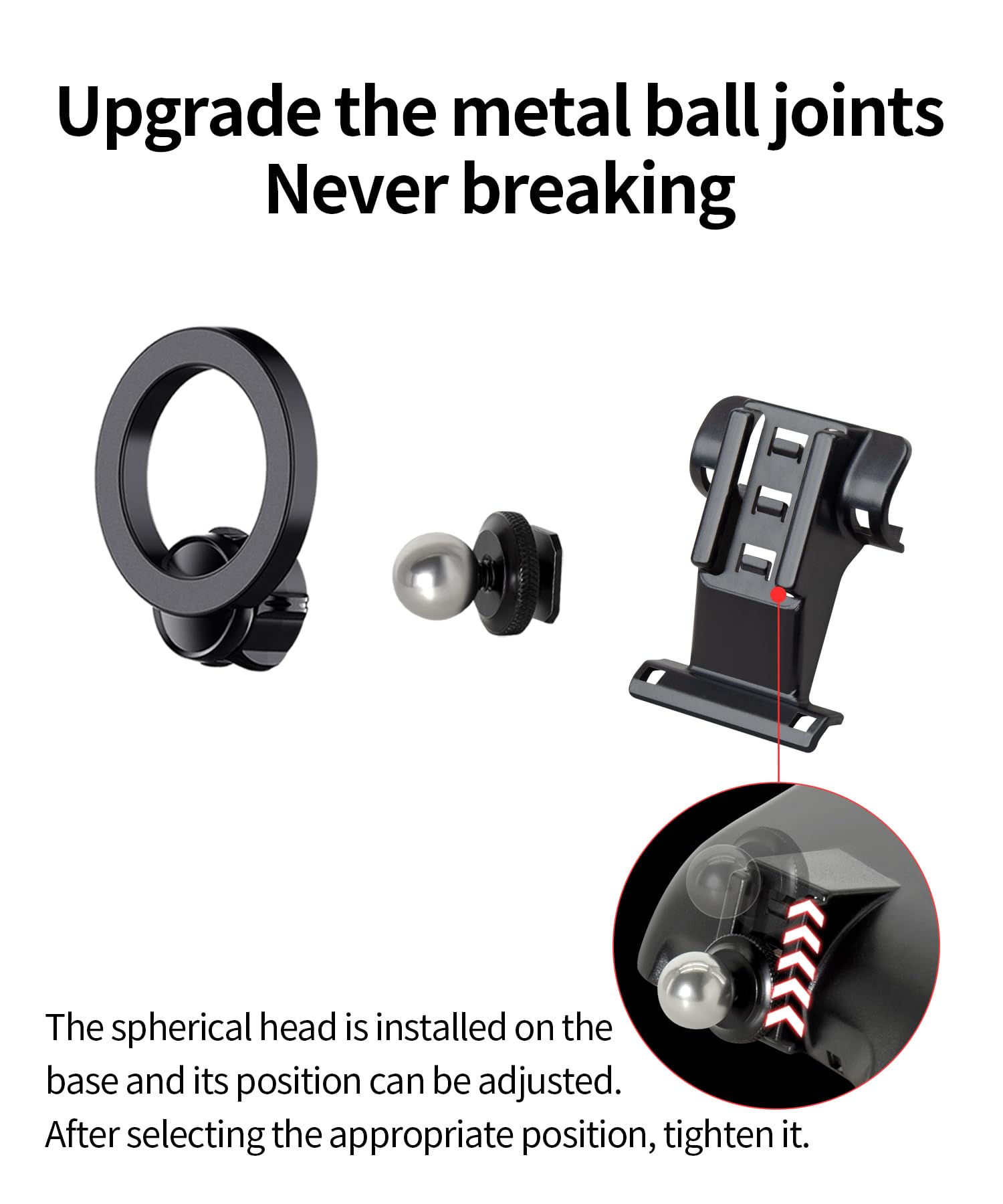 Maserweller Car Phone Holder For 2022-2026 Infiniti Qx60 Accessories, 360 Rotation Phone Mount Compatible With Magsafe, Cell Pho