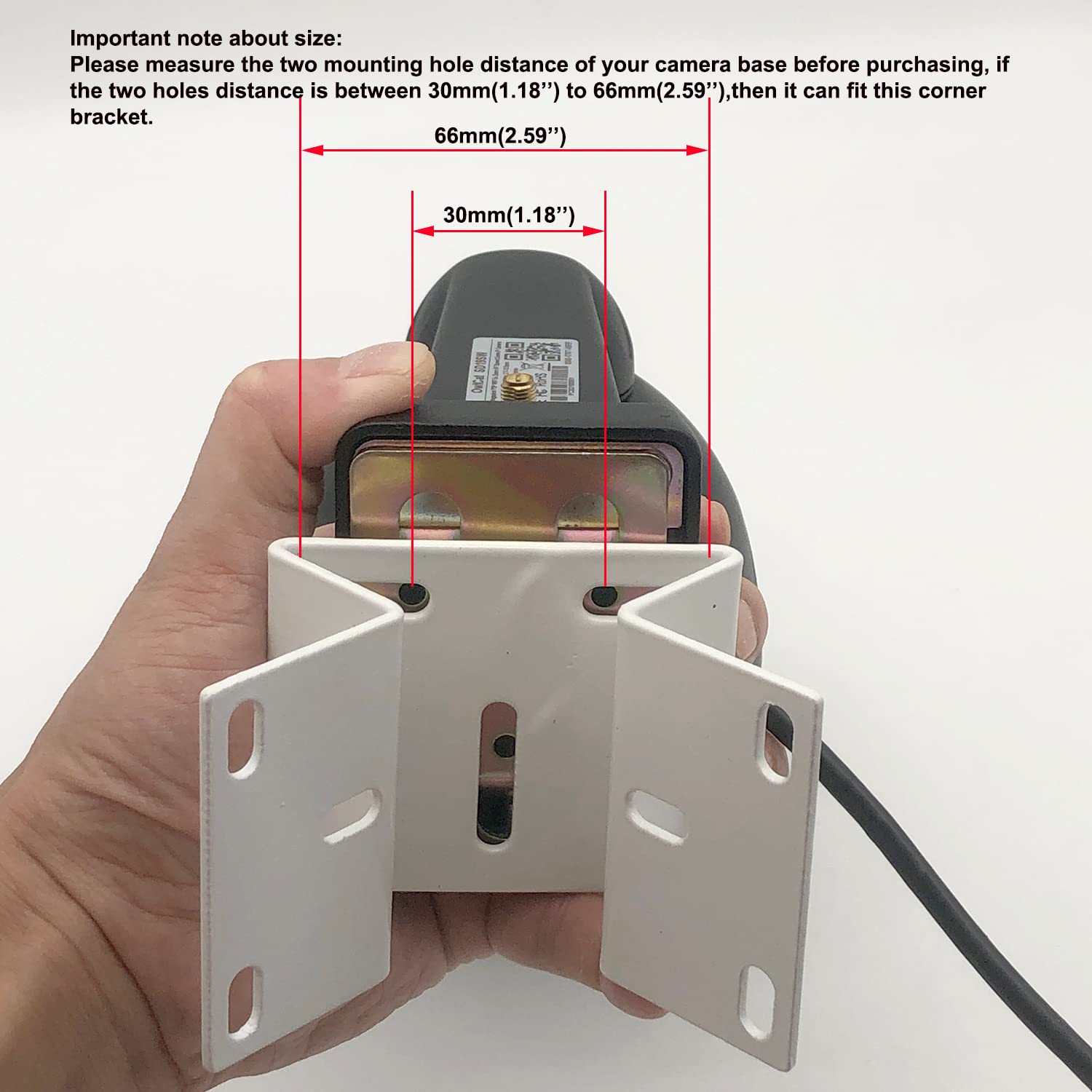 Exterior Outside Wall Corner Mount Metal Bracket Right Angle Cctv Surveillance Camera Holder Adapter
