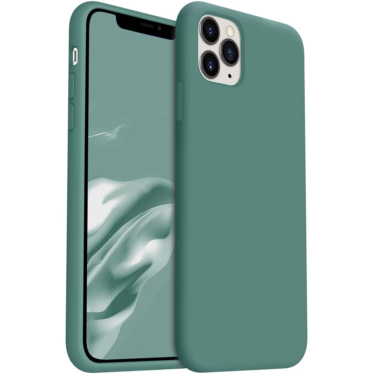 Aotesier Soft Silicone For Iphone 11 Pro Max Case, [Military Shockproof Protection] Anti Scratch Microfiber Lining Flexible Bump