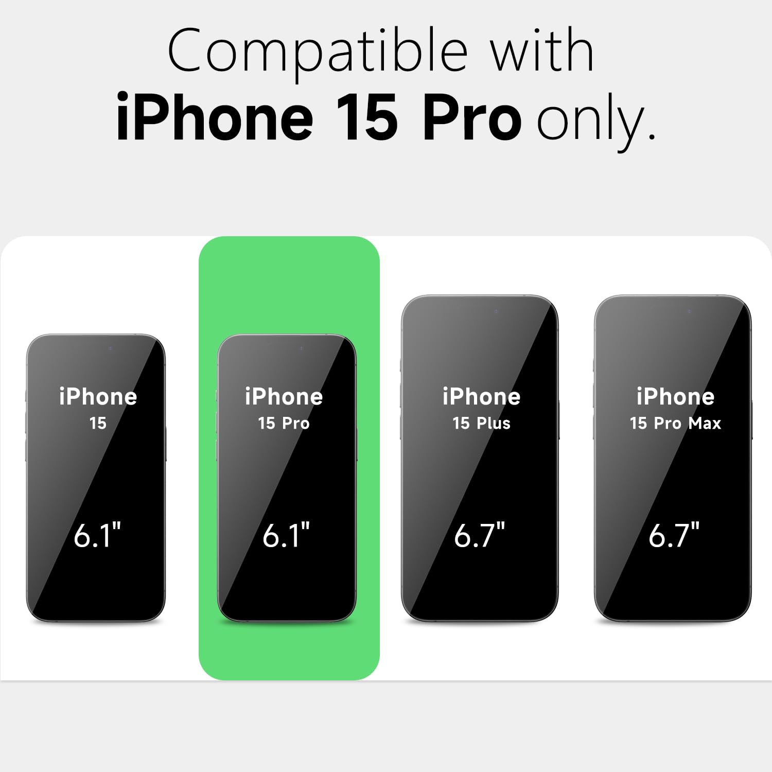 Loeoel For Iphone 15 Pro Case Clear, Transparent Hybrid 15 Pro Phone Case [Hard Plastic & Soft Silicone Bumper] Acrylic Non Yell