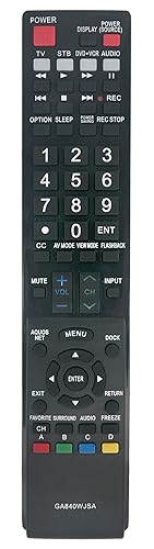Ga840Wjsa Replaced Remote Fit For Sharp Aquos Tv Lc 40Le810 Lc 40Le820 Lc 46Le810 Lc 46Le820 Lc 52Le810 Lc 52Le820 Lc 60Le810 Lc