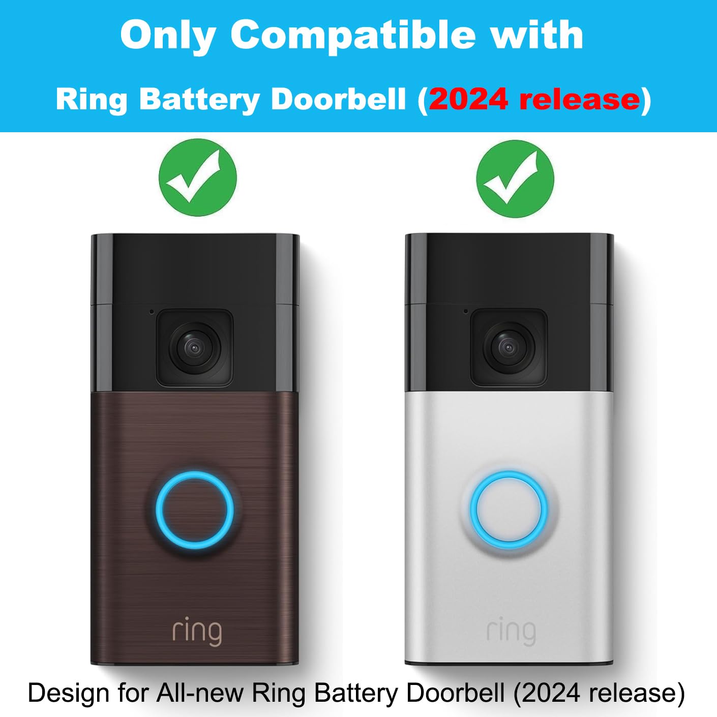 Video Doorbell Key Replacement Tool, Secure Removal Key Tool Compatible With All New R/Ing Battery Doorbell (2024), Ring Doorbel