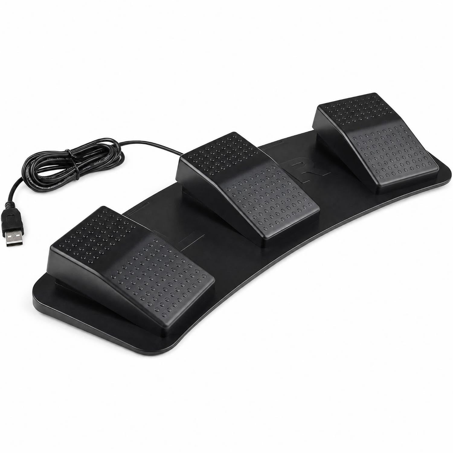 Ujeavette Handsliberated Usb Foot Pedal Controller Textured 3Pedal Foot Switch MultiFunction Programmable Footswitch Plug And