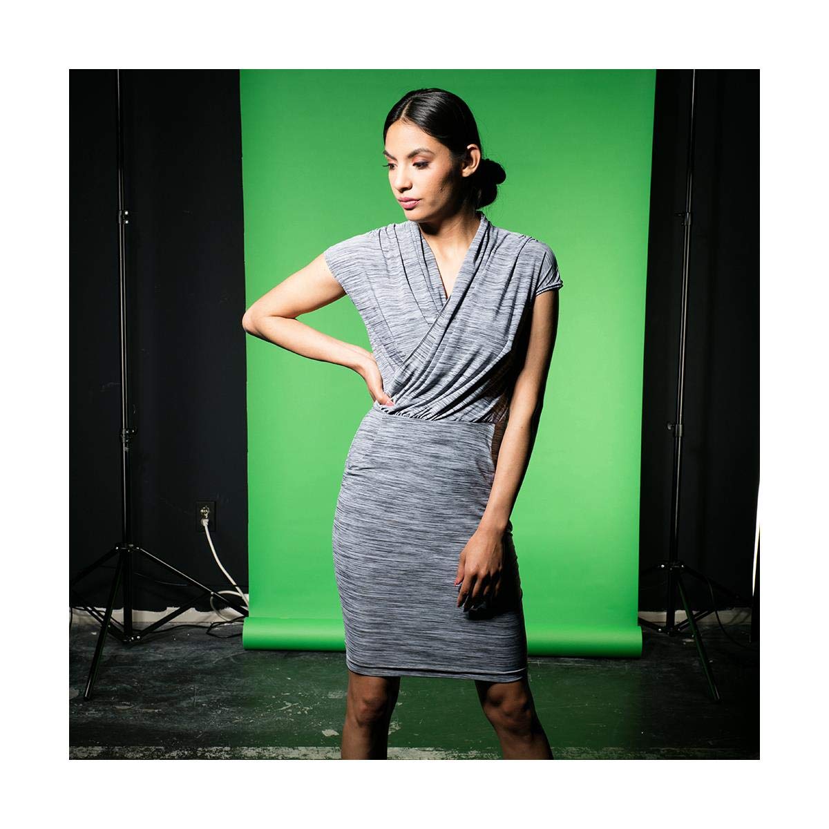 Savage Seamless Paper Photography Backdrop   Color #46 Tech Green, Size 26 Inches Wide X 36 Feet Long, Backdrop For Tabletop Product Photography And Crafting   Made In Usa