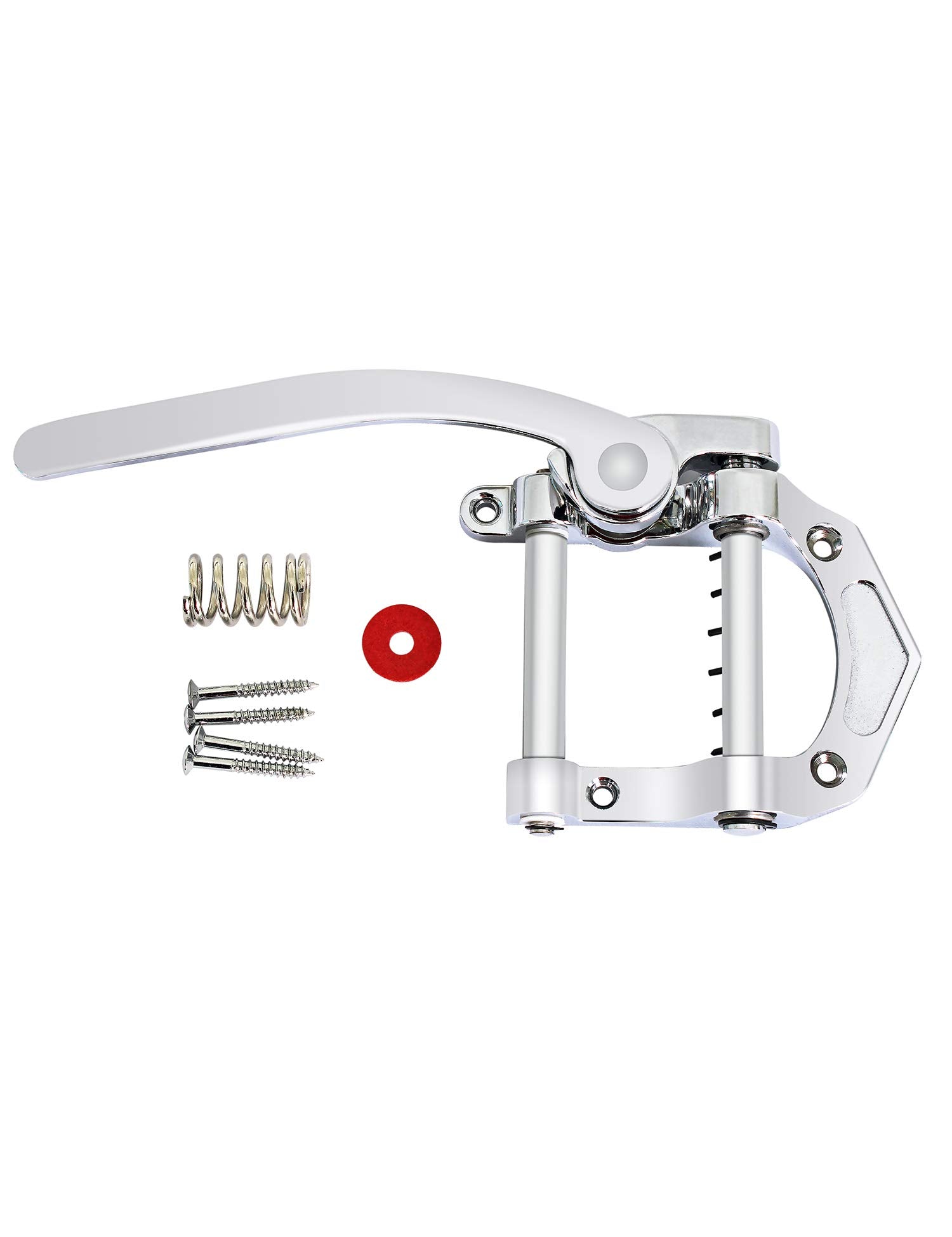 Metallor Guitar Tremolo Tailpiece Vibrato Bridge Compatible with SG LP Tele Style Flat Top Electric Guitar Parts Replacement Chr