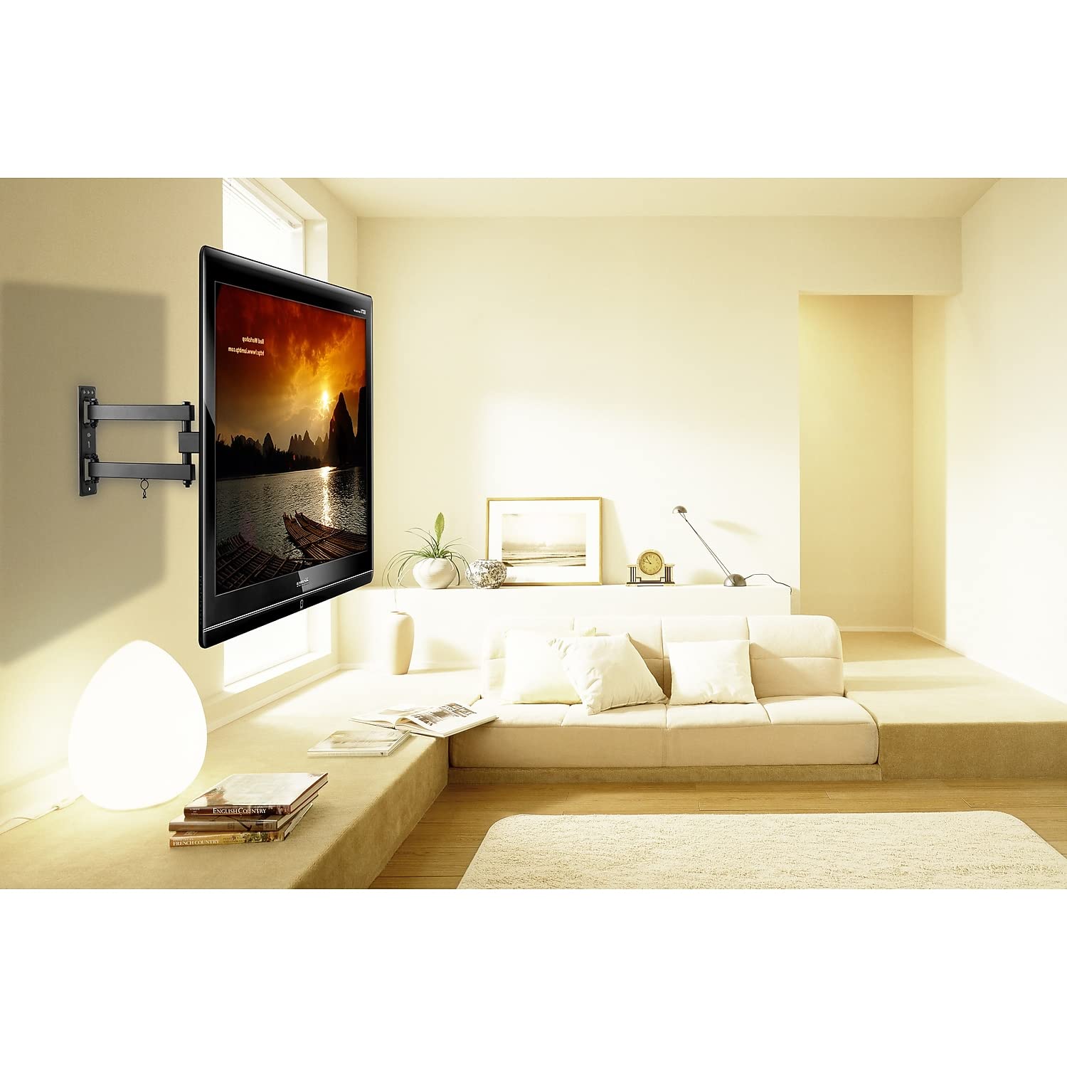 Emerald Extra Extension Full Motion Tv Wall Mount Bracket For 37 70Inch Tvs   Universal Mount For Sony Lg Samsung 32' 42' 48' 55' 60' 65' 70'   And All Other Brands