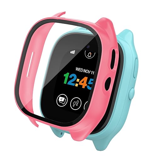 Kuaguozhe Tempered Glass Screen Protector Only Compatible For Gizmo Watch 3 For Kids,Pink
