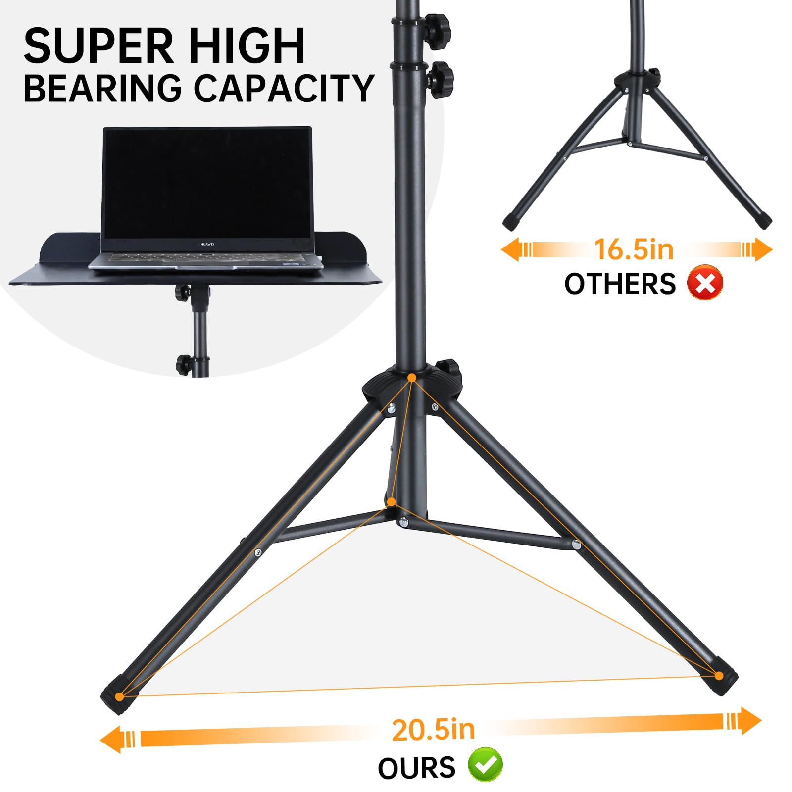 Aodsk Sheet Music Stand,5 In 1 Dual Use Folding Sheet Music Stand & Desktop Book Stand With Portable Carrying Bag & Music Sheet
