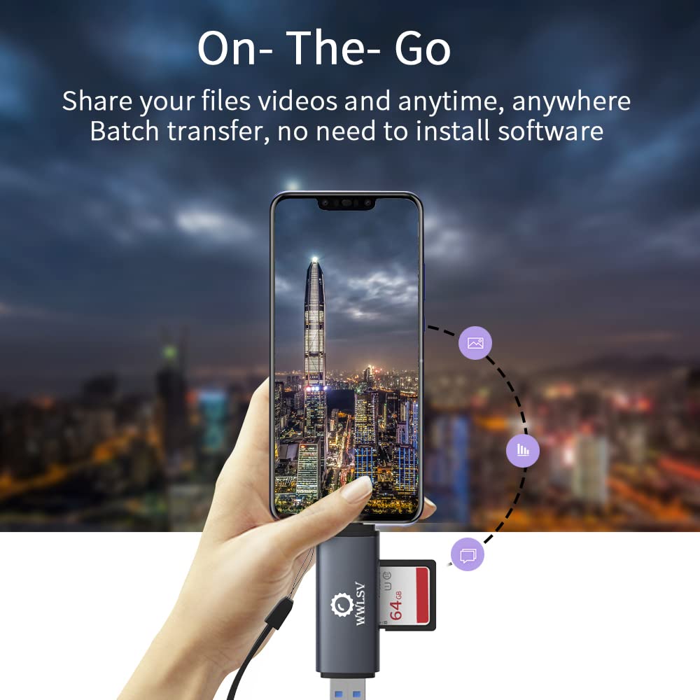 Usb C Micro Sd Memory Card Reader Adapter Usb2.0 For Sd/Micro Sd Memory Card Adapter For Microsdxc And Sdhc Card, Sd, Sdxc, Sdhc