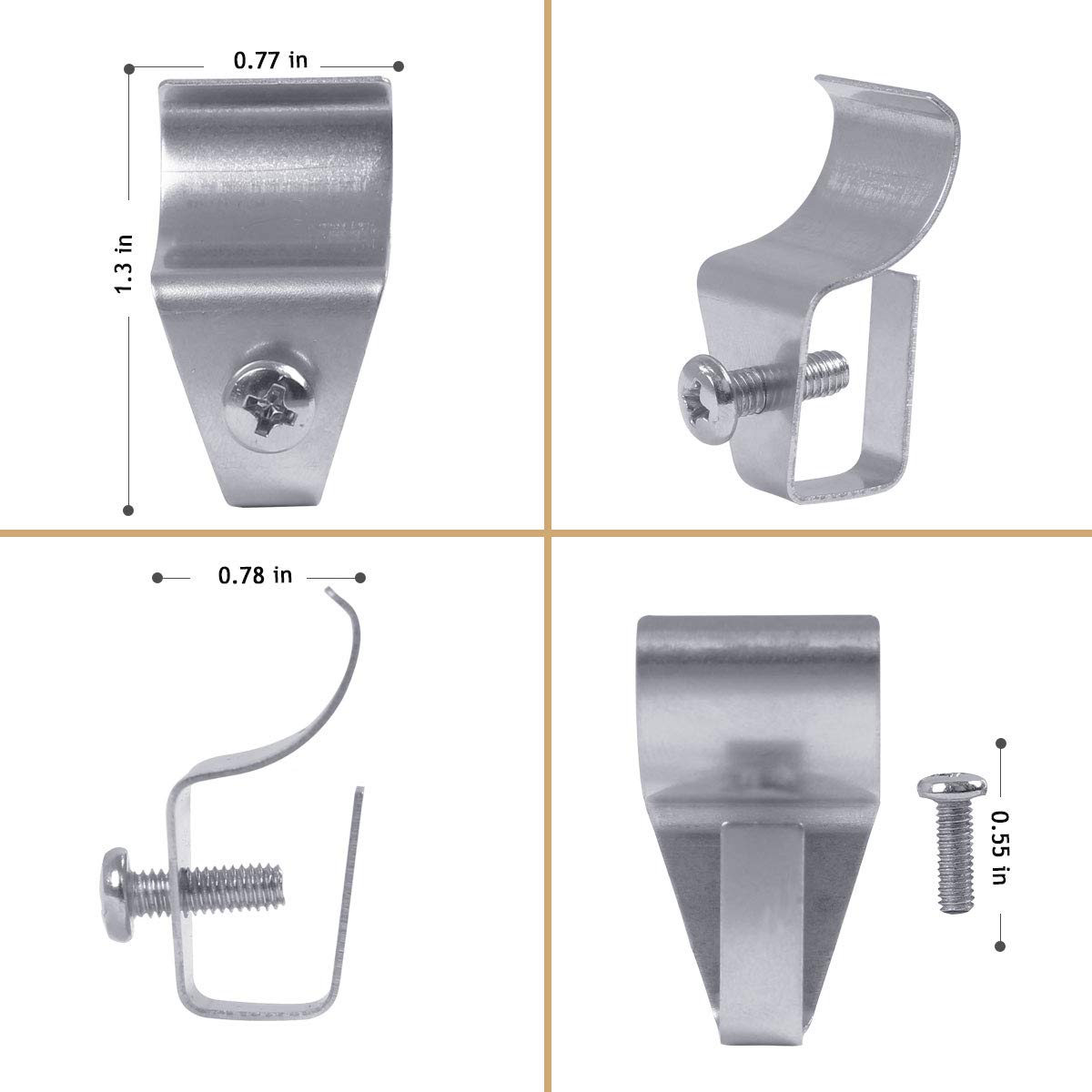 (10 Pack) Blink Outdor Camera Mount Vinyl Siding Clips Hooks,No Hole Needed Outdoor Siding Screws Hanger Bracket For Mount Home Security Camera