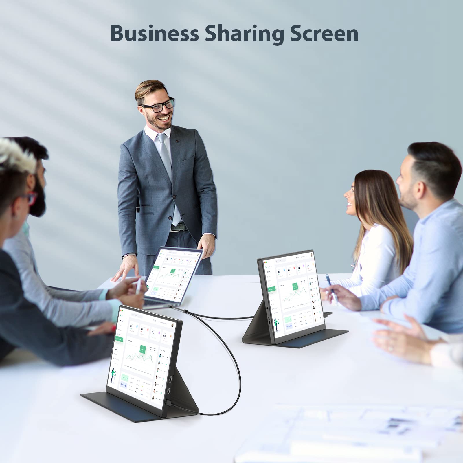 Eyoyo Portable Monitor, Small Monitor 10.5    Usb C Monitor Fhd 1920X1280 Travel Monitor External Second Monitor For Laptop 100%