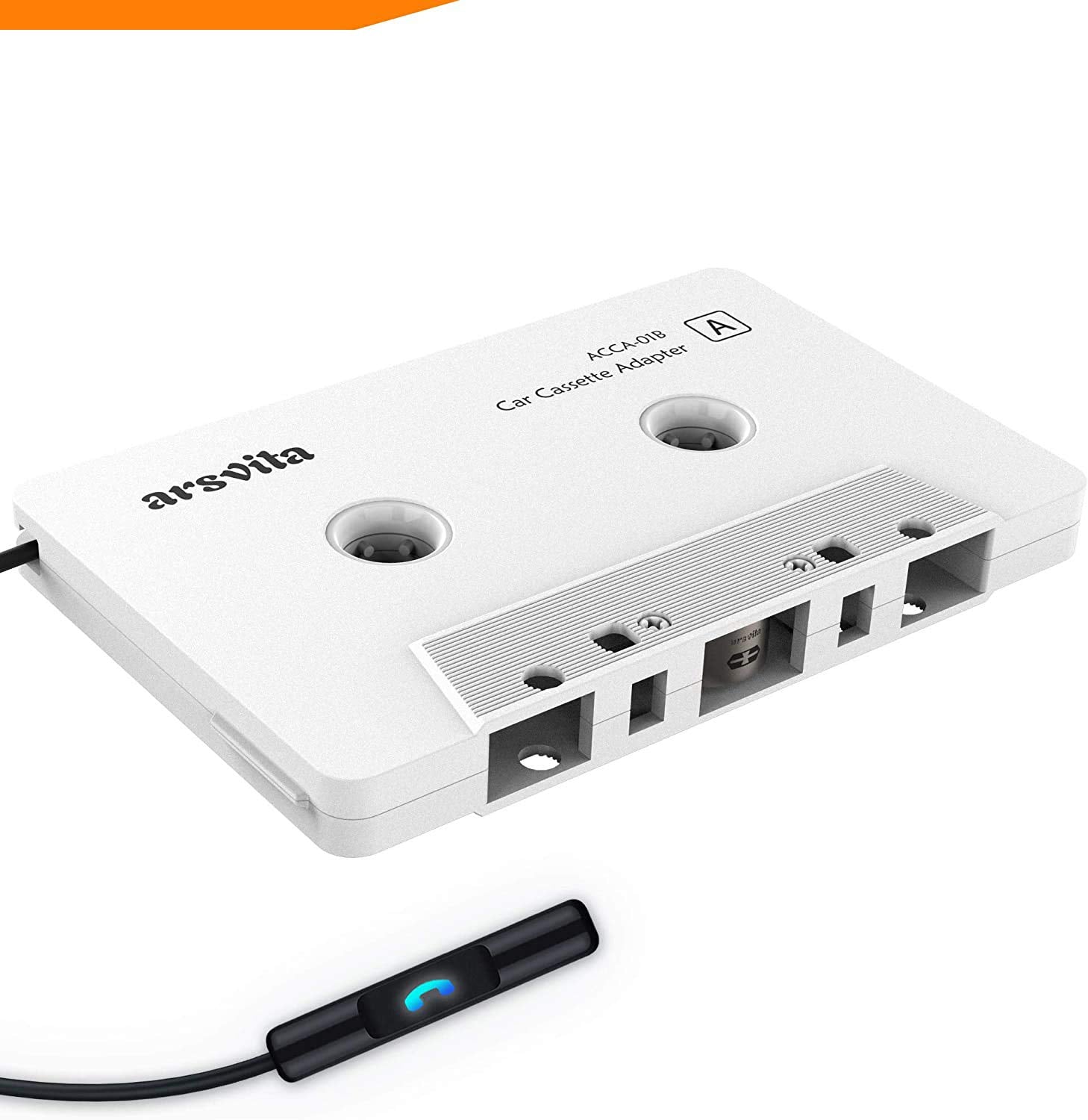 Arsvita Car Audio Bluetooth Cassette Receiver, Tape Player Bluetooth 5.0 Cassette To Aux Adapter