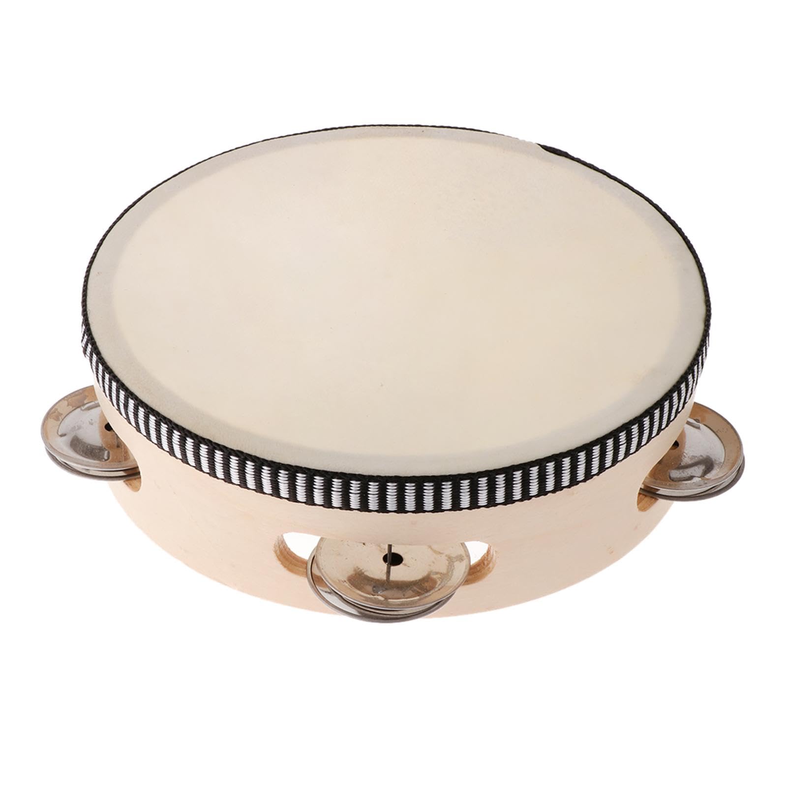 LOOM TREE Wooden Tambourine Educational Instrument Hand Drum for Party Children | Educational | Music & Art