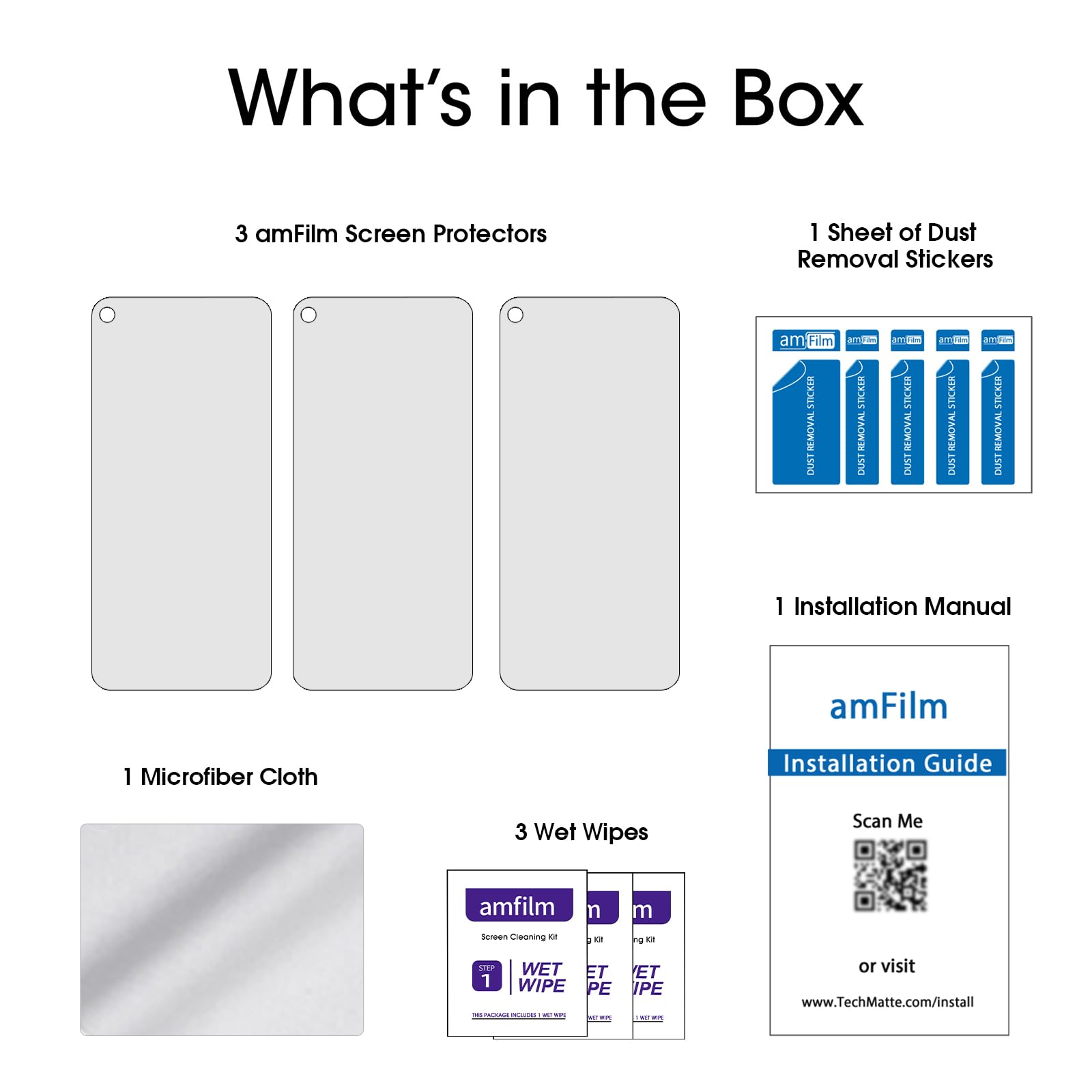 Amfilm (3 Pack) 5.8 Inch Tempered Glass Screen Protector For Google Pixel 4A, 0.26Mm Thickness Hd Clear, Anti-Scratch Bubbles-Fr