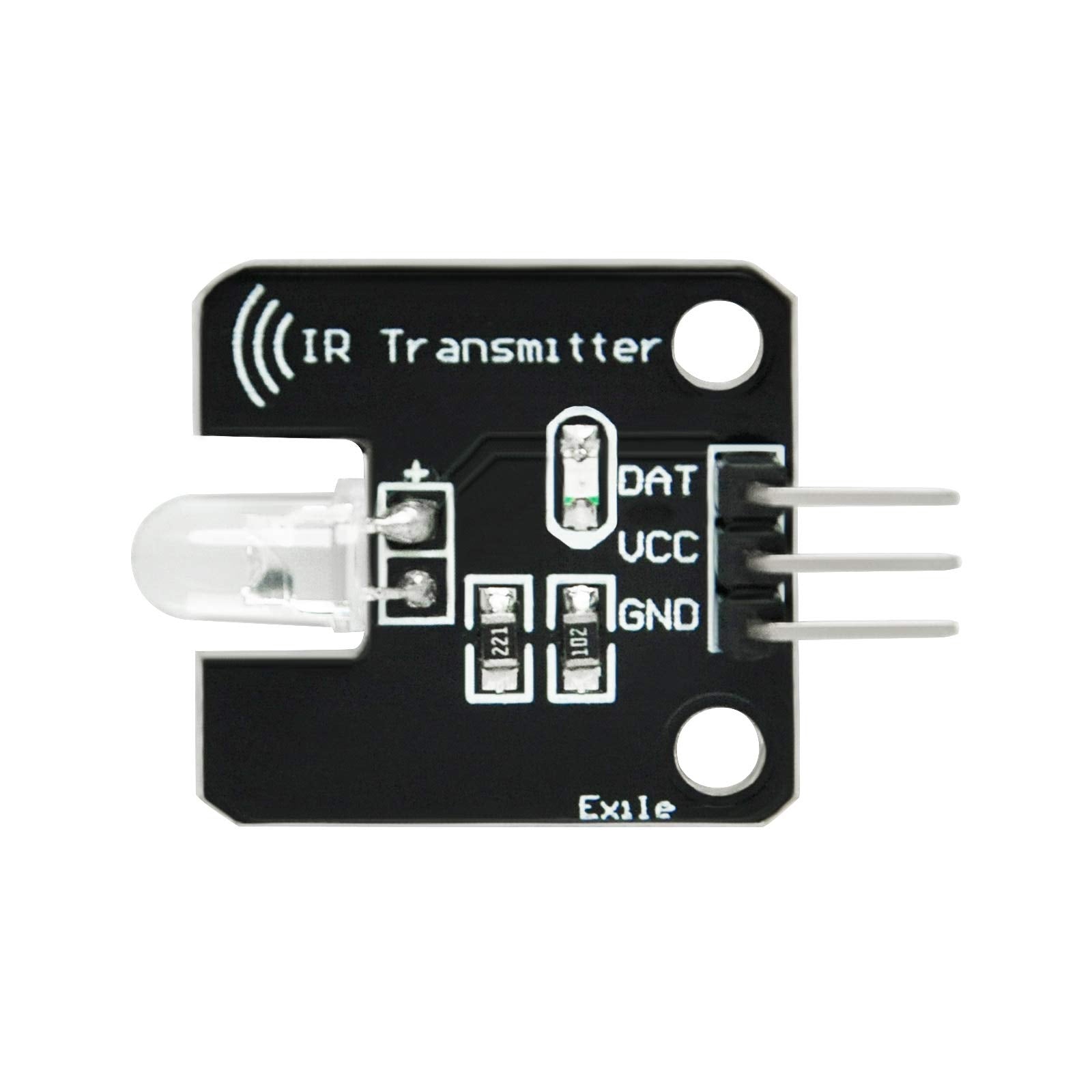 Gikfun Digital 38Khz Ir Receiver Ir Transmitter Sensor Module Kit For Arduino (Pack Of 3 Sets) Ek8477