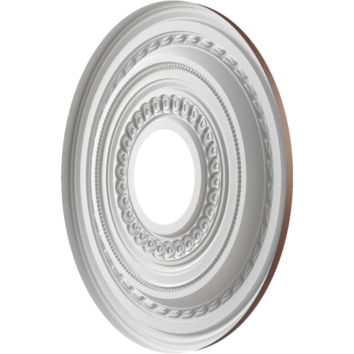 Ekena Millwork Cmp13Codru Cole Thermoformed Pvc Ceiling Medallion (Fits Canopies Up To 4 1/4''), 13''Od X 3 1/2''Id X 3/4''P, Un