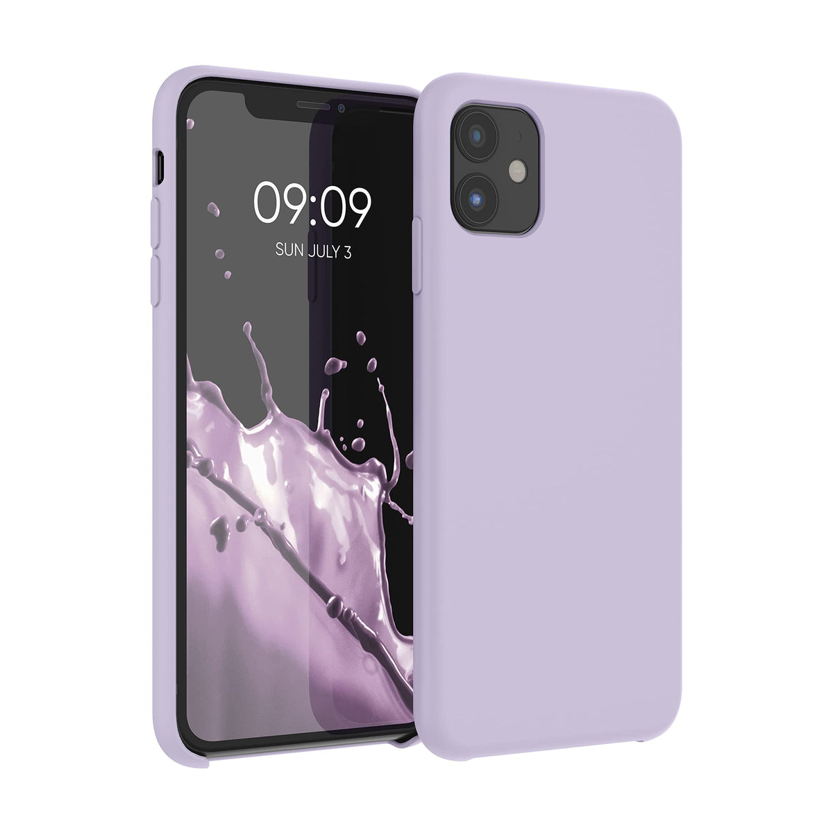 Kwmobile Case Compatible With Apple Iphone 11 Case   Tpu Silicone Phone Cover With Soft Finish   Purple Cloud