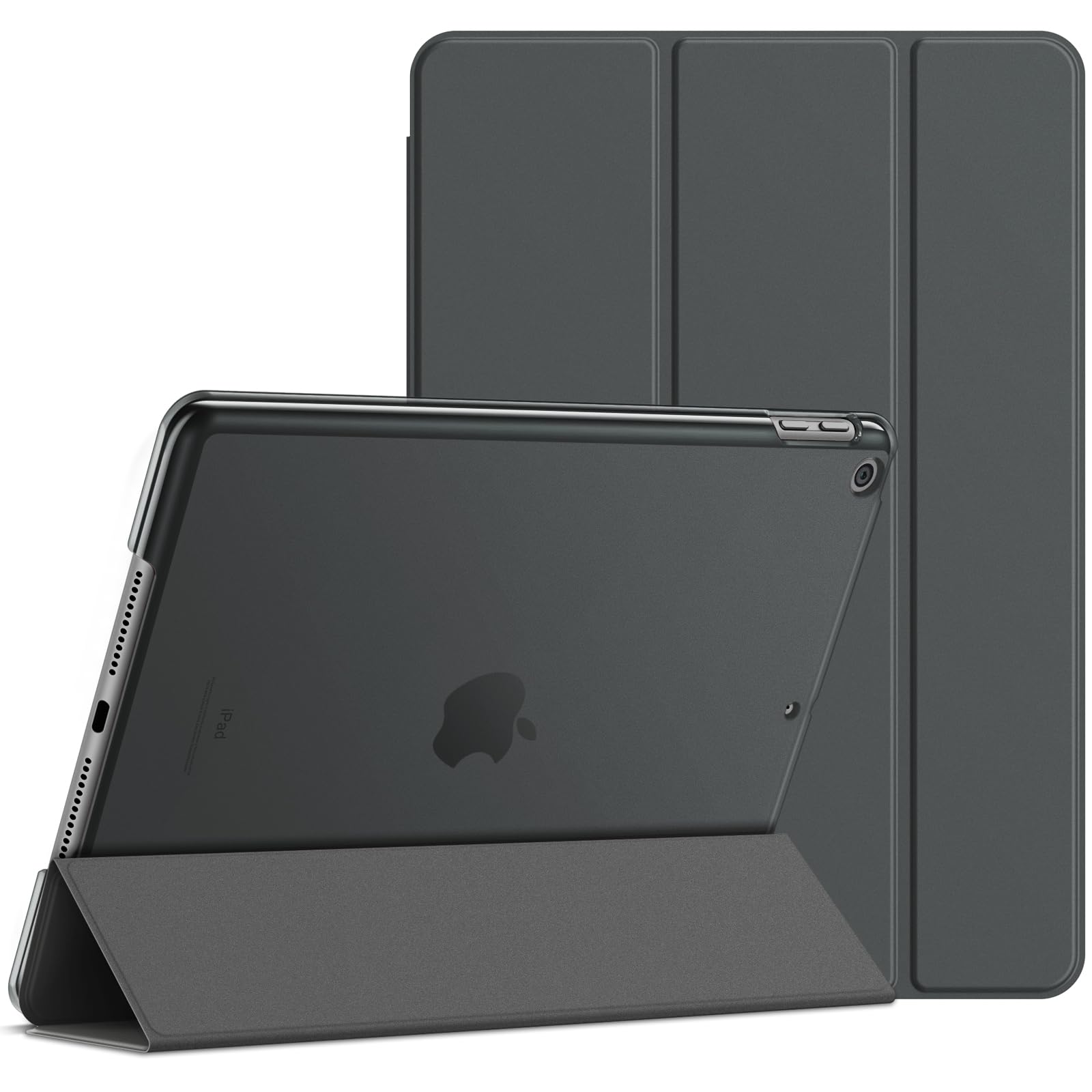 JETech Case for iPad (9.7-Inch, 2018/2017 Model, 6th/5th Generation), Smart Cover Auto Wake/Sleep (Space Gray)