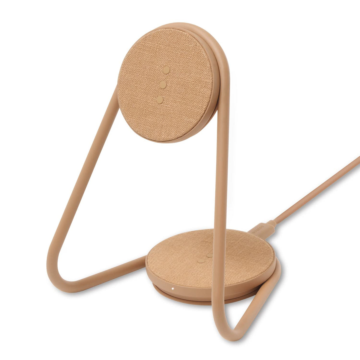 Courant Mag:2 Essentials Wireless Charging Stand   Belgian Linen, 2 In 1 Multi Device Charger   Magnetic Stand For Magsafe Iphon