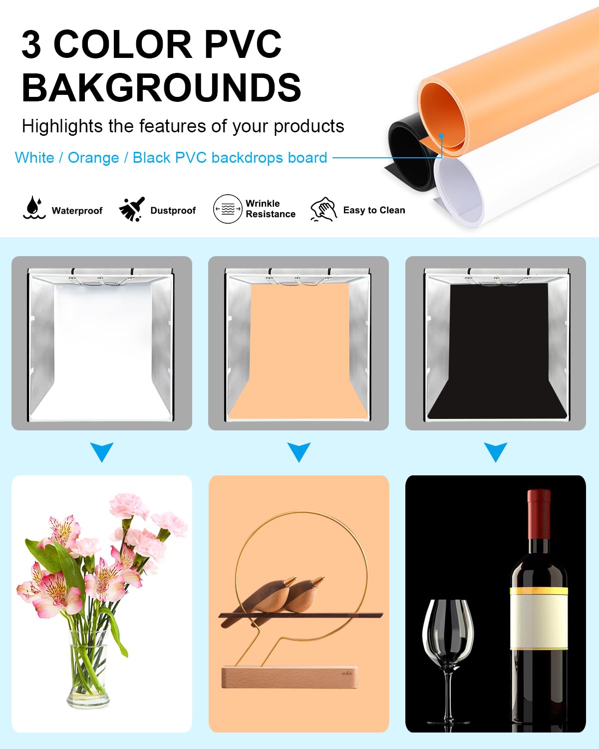 Light Box Photography, Puluz 32 Inch Large Photo Box Portable Studio Lightbox With 3 Light Strips 234Pcs Led Lights Picture Boot