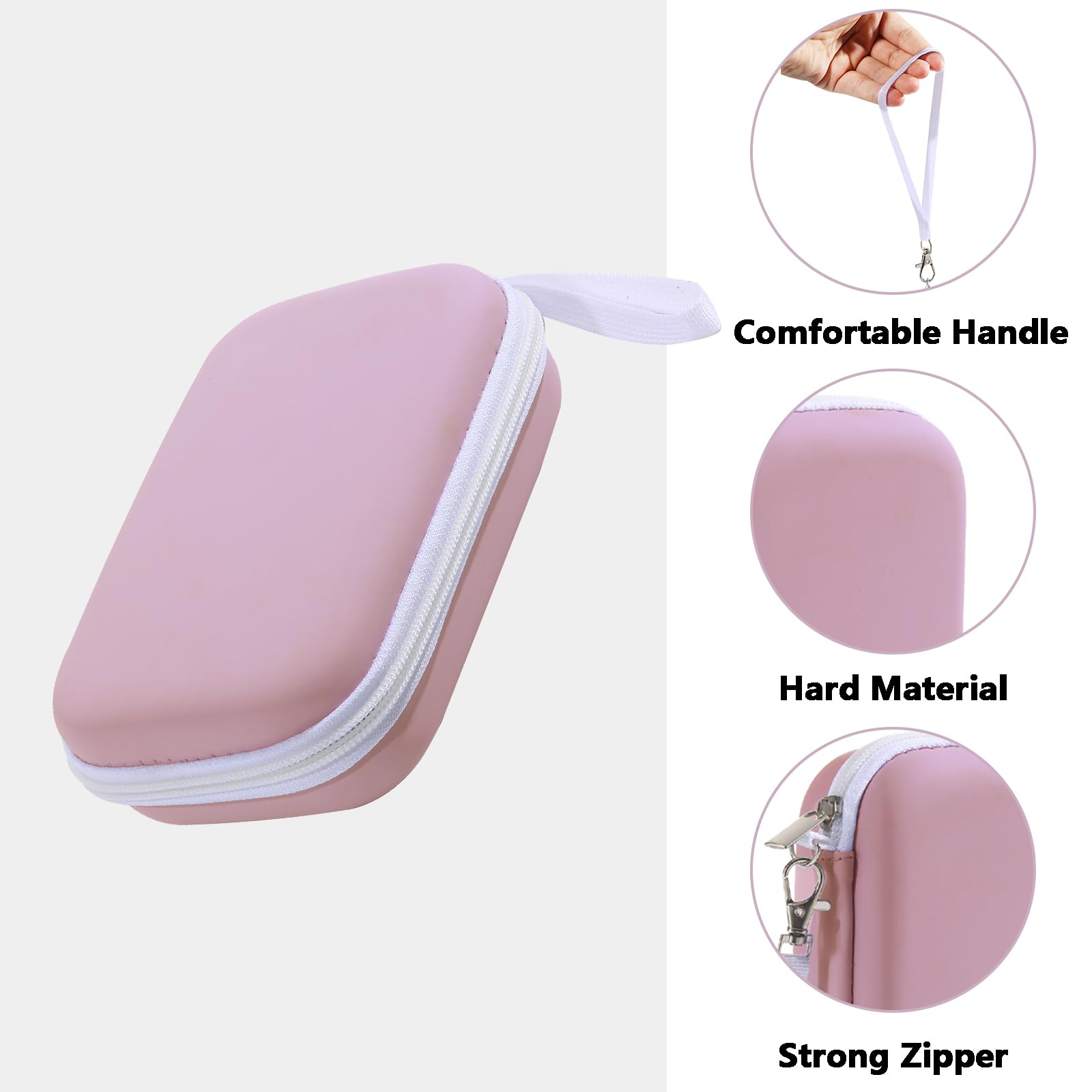 Lumus&Solem Pink Case Compatible With Phomemo D30 D35 Label Maker, Fit For Niimbot D11 D110, Fit For Jadens D110, Case Easily St