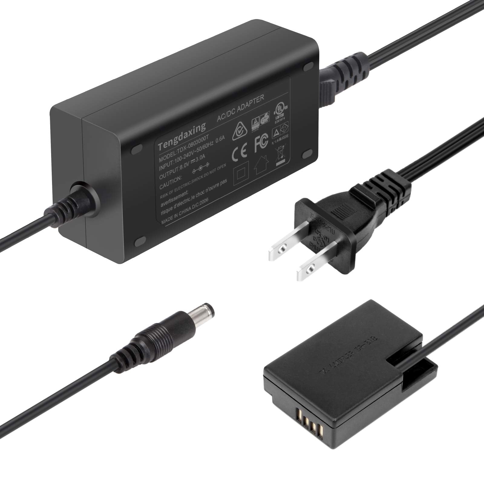 Tengdaxing Ack E18 Power Adapter Lp E17 Dummy Battery For Canon Eos Rebel T6I T6S T7I T8I Sl2 Sl3 77D 200D 200D Ii 250D 750D 760D 800D 850D 8000D Rp R8 R10 Cameras