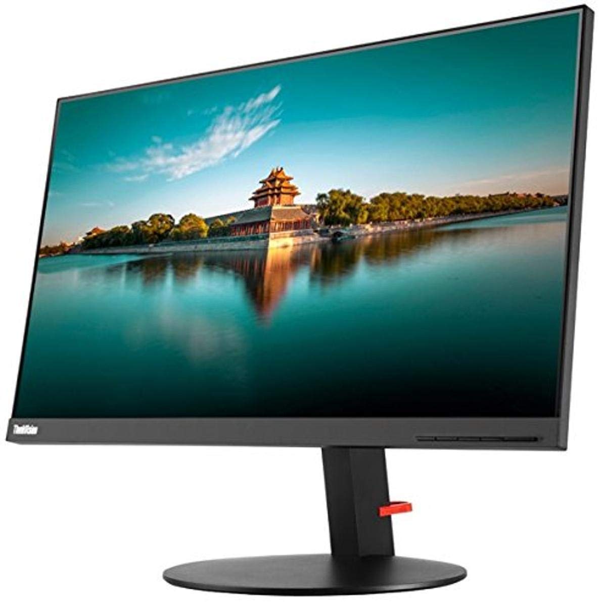 Lenovo - Open Source ThinkVision P24h-10 23.8 WQHD LED LED Monitor - Glossy Black