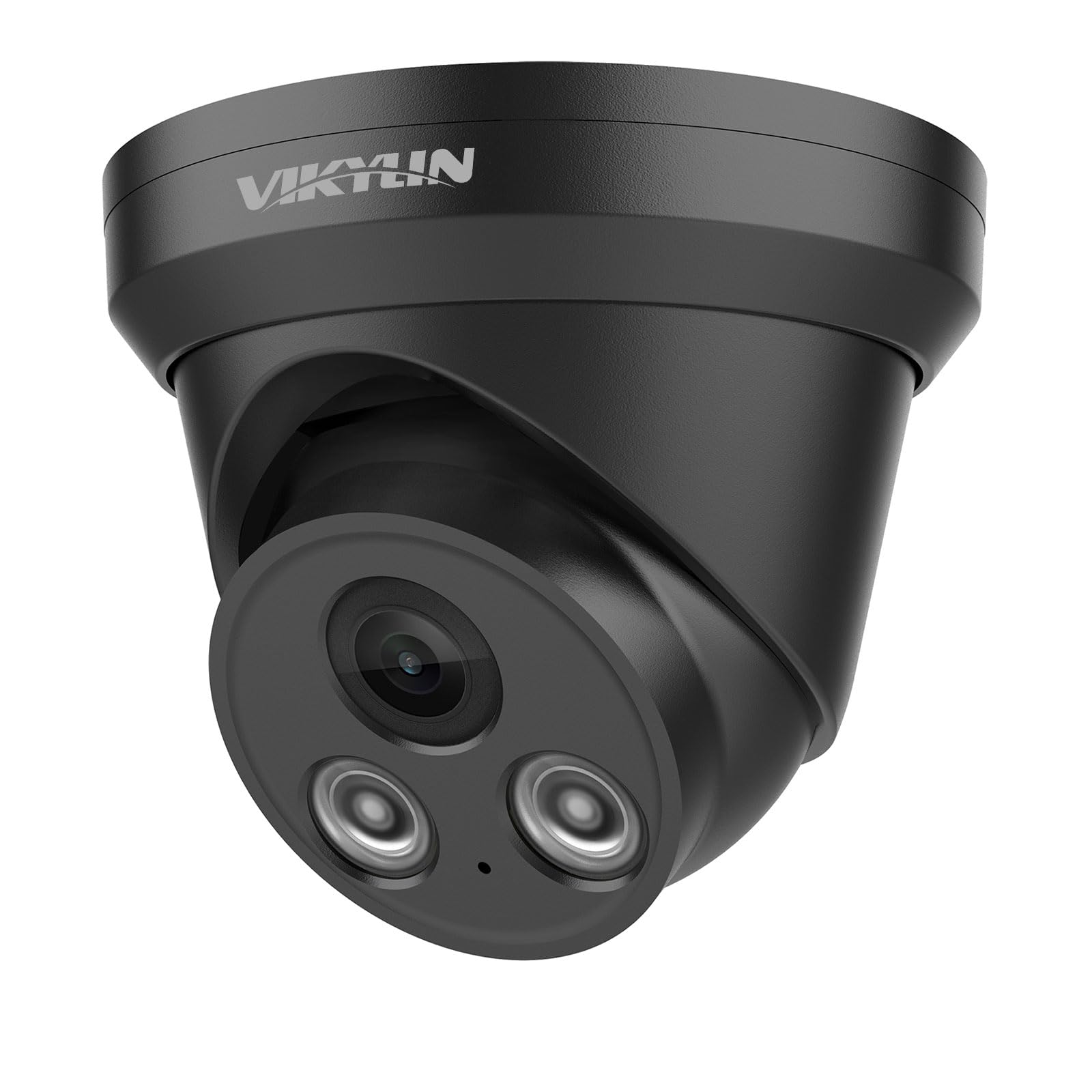 Vikylin 4K 8Mp Ip Poe Ai Camera(Black),Security Ip Turret Camera With 98Ft Exir2.0 Night Vision,Built In Mic,Human/Vehicle Detec