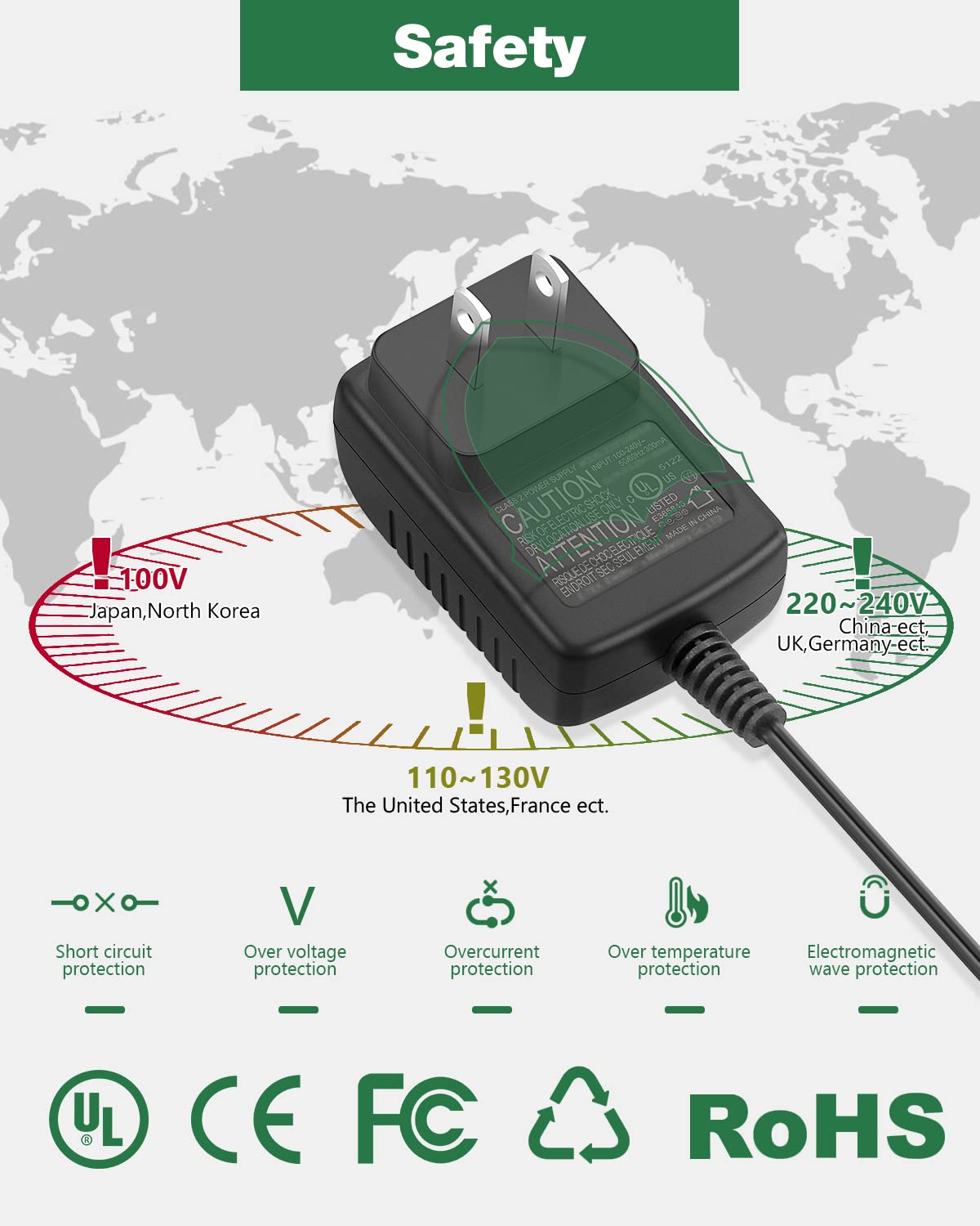 Charger For Bissell Pet Hair Vacuum 2390 2390A 23903 2284 2284W, Compatible With Bissell 14.4V Lithium Ion Cordless Hand Vacuum