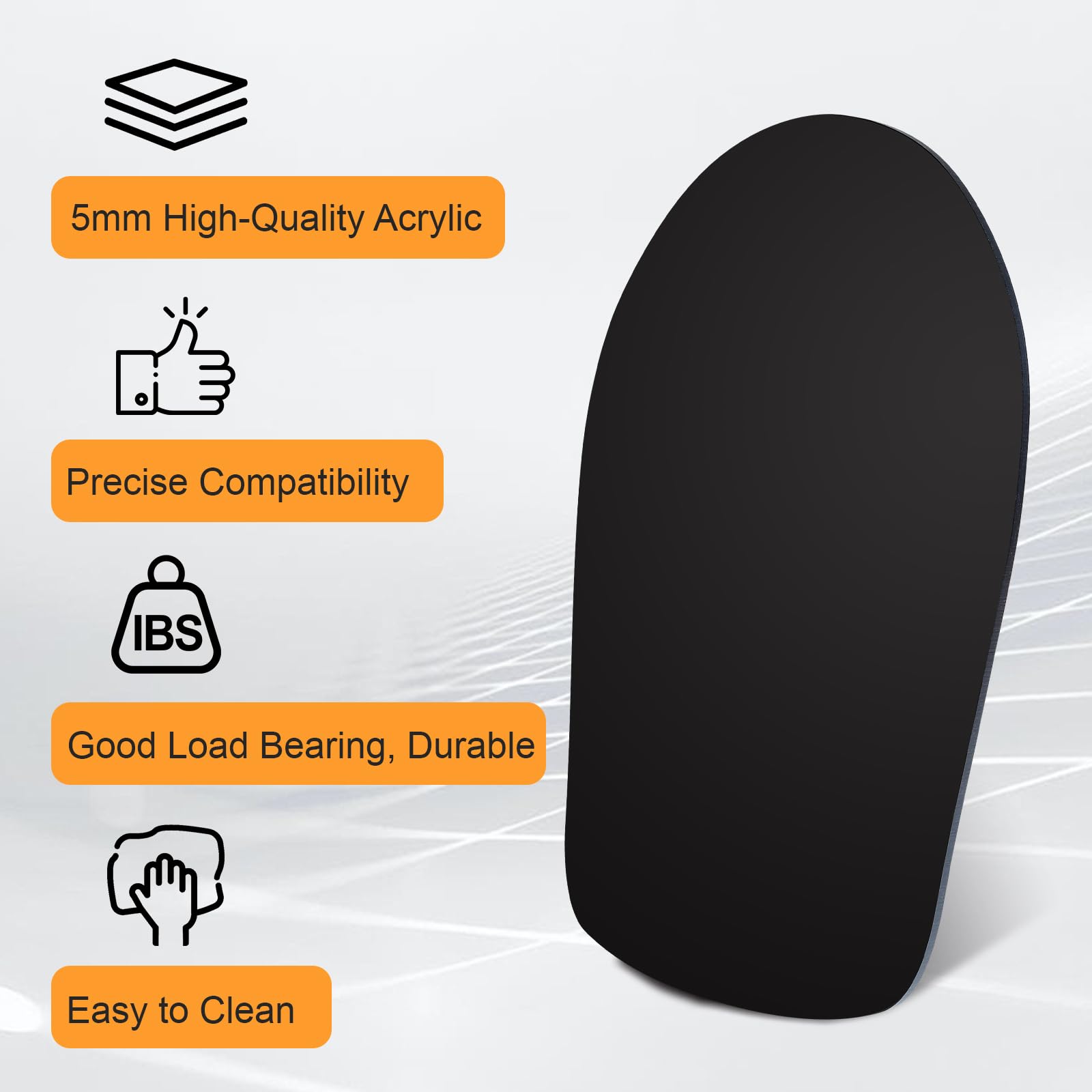 Siudangka Mixer Slider Mat Compatible With Kitchenaid 4.5 Qt Stand Mixer, Acrylic Convenient Sliding Tray Appliance Sliders For