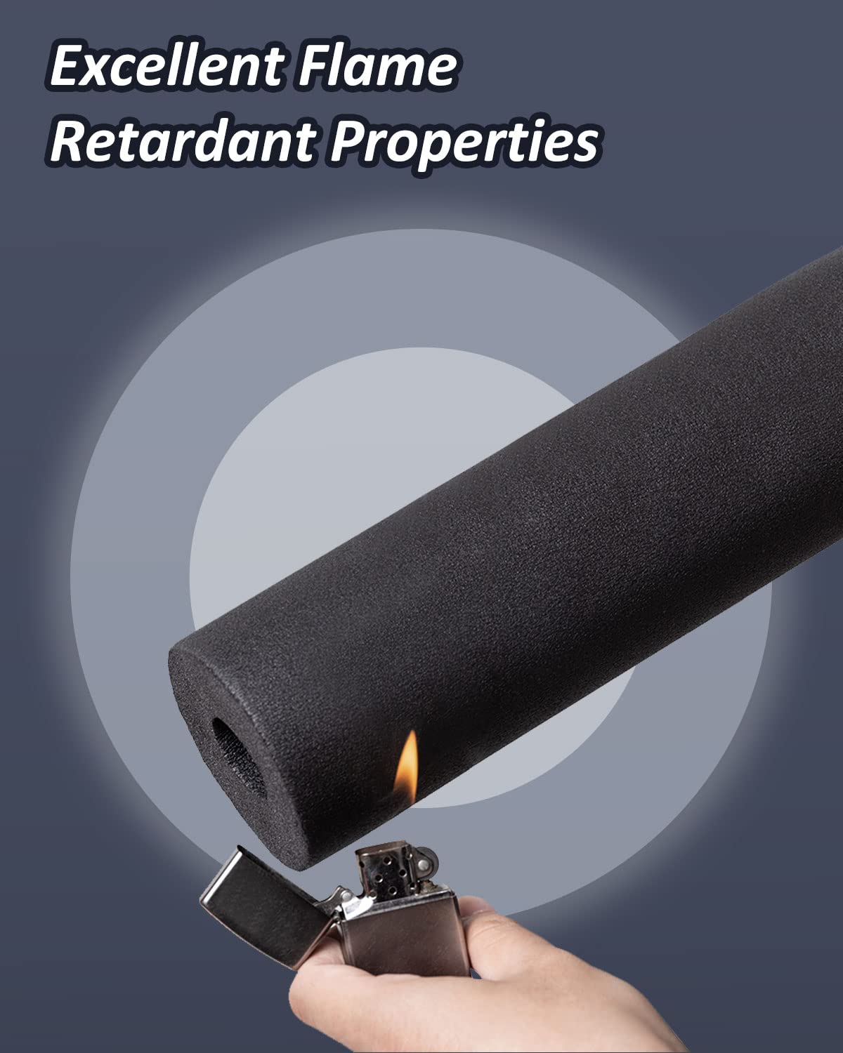 Pipe Insulation Foam Tube   5/8'' Foam Tubing For Ac Unit, Guitar Stands, Exercise Machine Handle And Roof Rack (5/8'' Id*3/8''