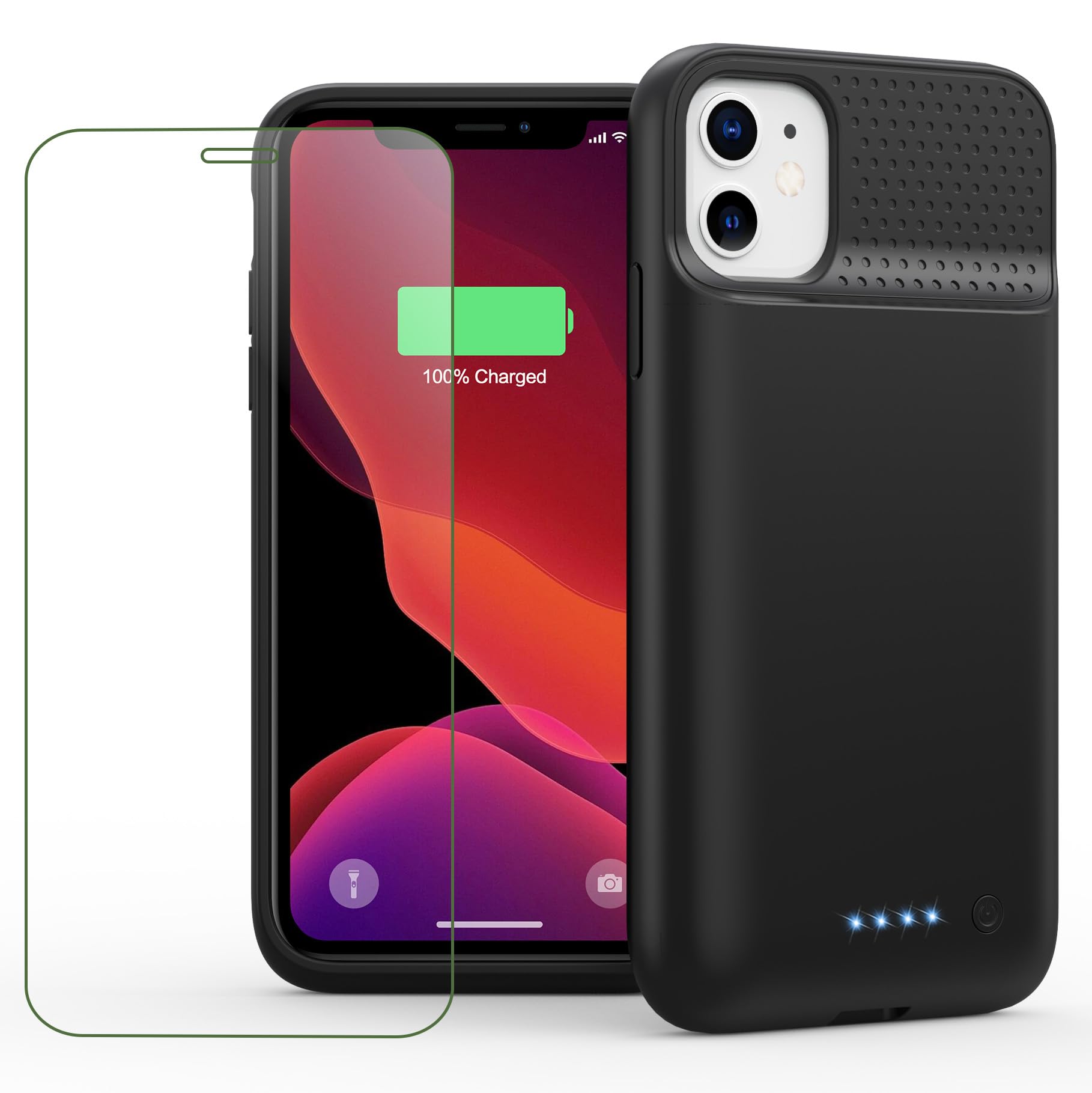 Feob Battery Case for iPhone 11/XR,[2026 Upgraded] 7500mAh UltraSlim Portable Extended Charger Case Cover for iPhone 11/XR Char